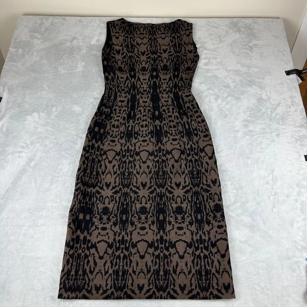 Alaia Midi Dresses Alaia Alaïa Paris Brown / Black Dress Women’s Size 42 EU