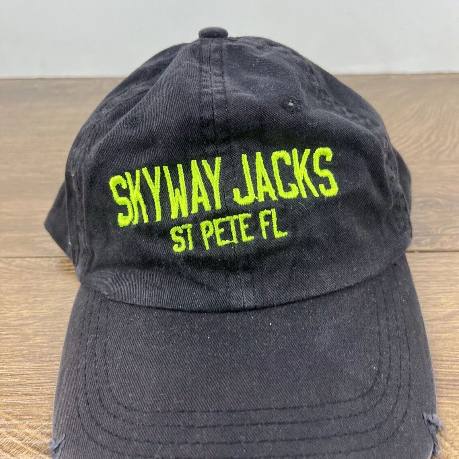 Other Hats Other Skyway Jacks Hat St Pete Florida Hat Black Adjustable Hat Bl