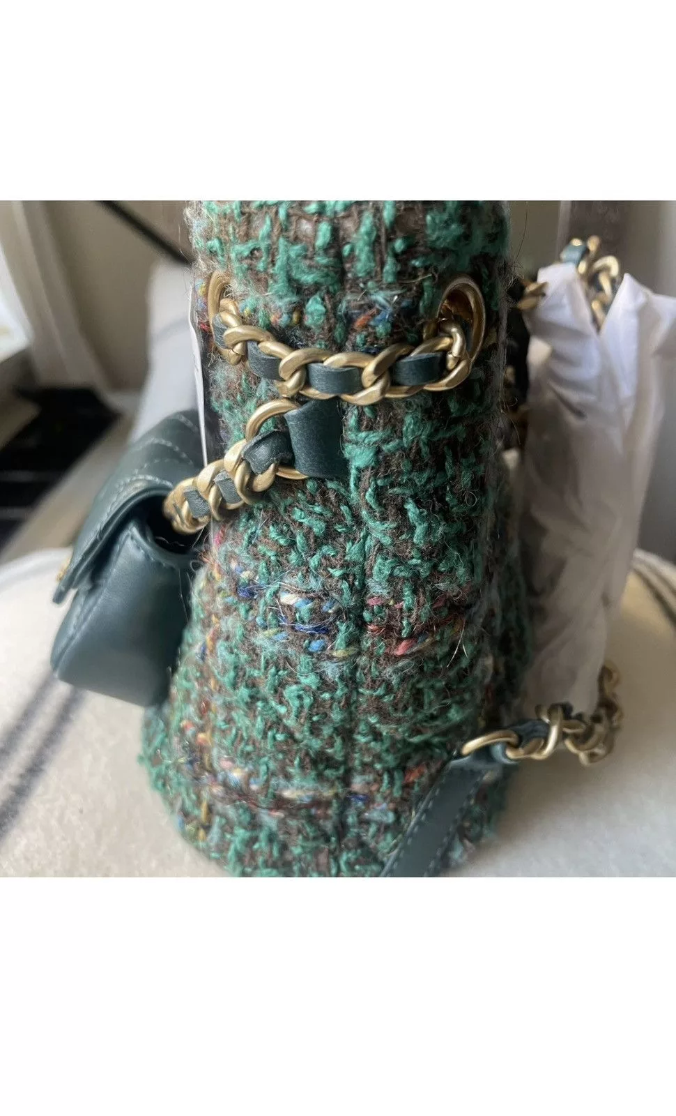 Chanel Backpacks CHANEL Timeless/Classique tweed backpack Blue Luxury
