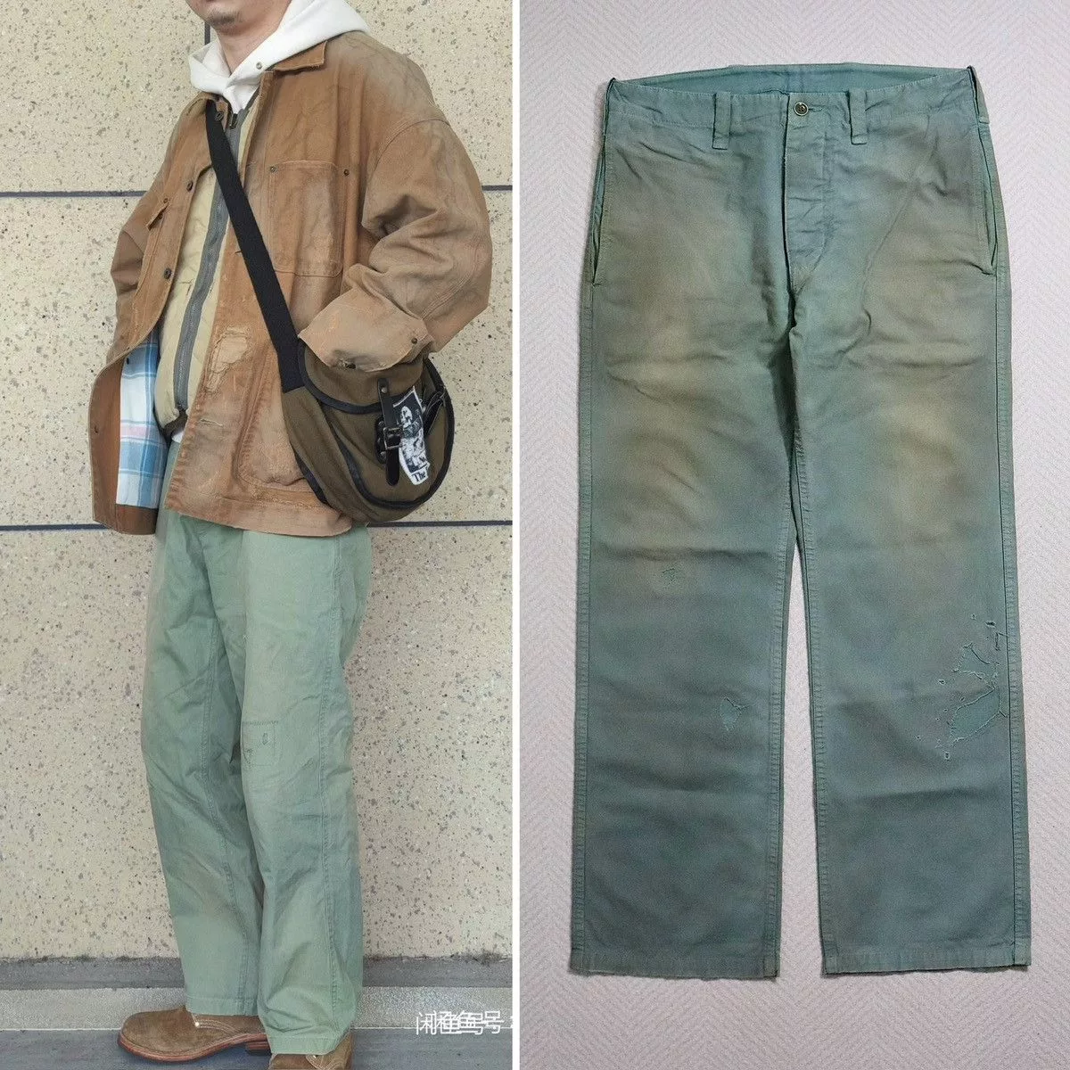 Visvim Denim Visvim 21ss Gifford Pants Dmgd Green