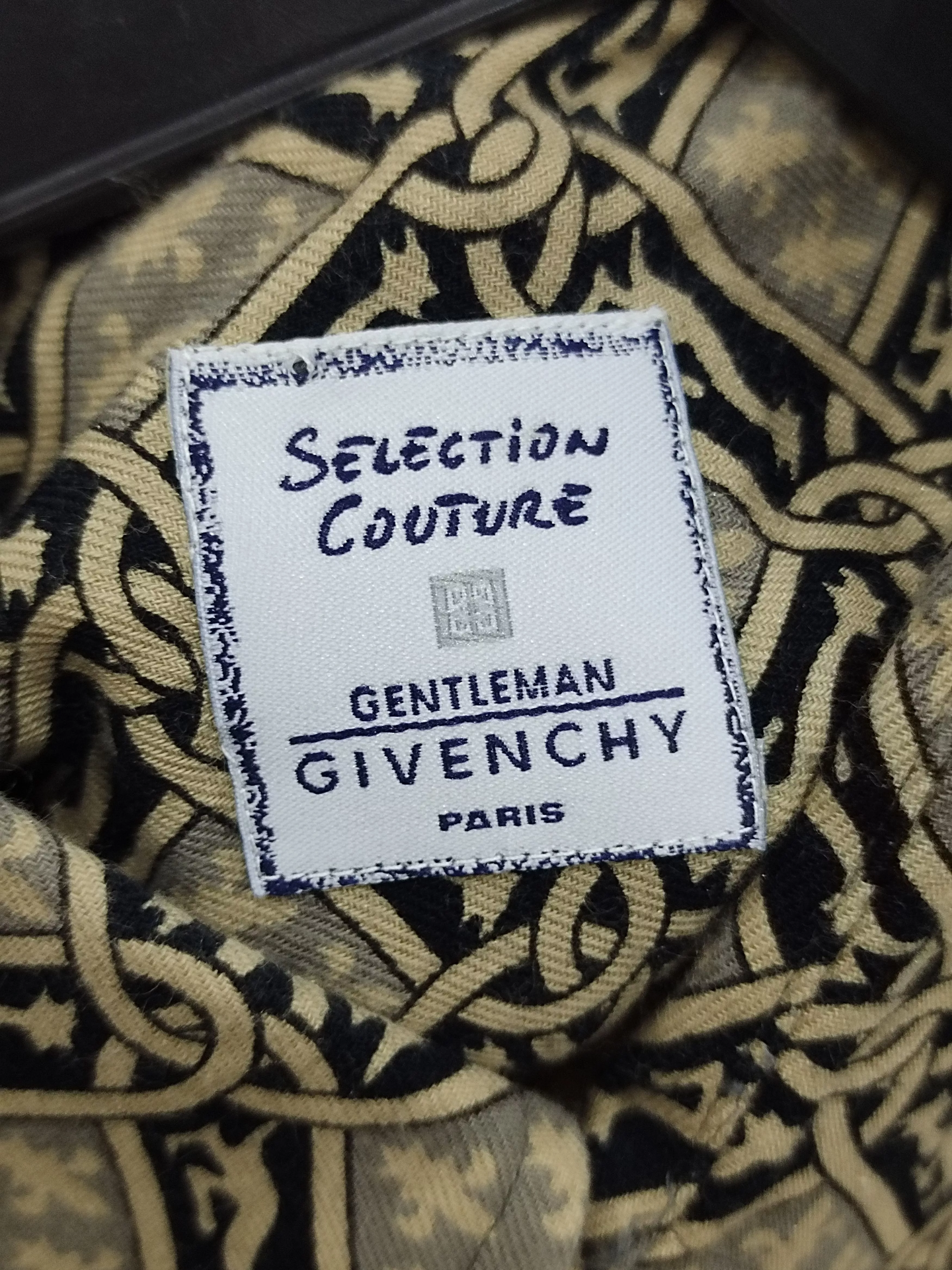 Designer Shirts Button Ups Designer × Givenchy × Vintage Vintage Gentleman Givenchy Paris Button Up Long Sleeve Brown