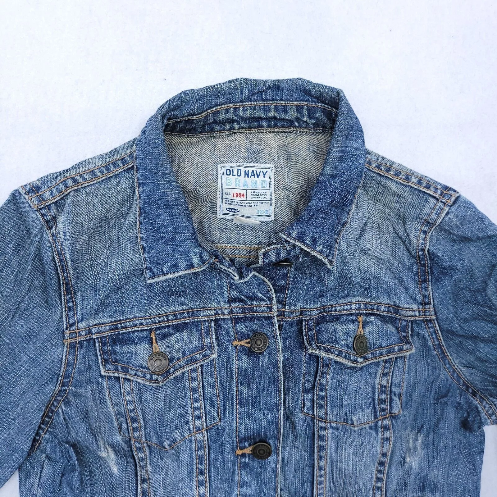 Old Navy Jackets Old Navy Casual Button Denim Jean Jacket Womens Size S Blue