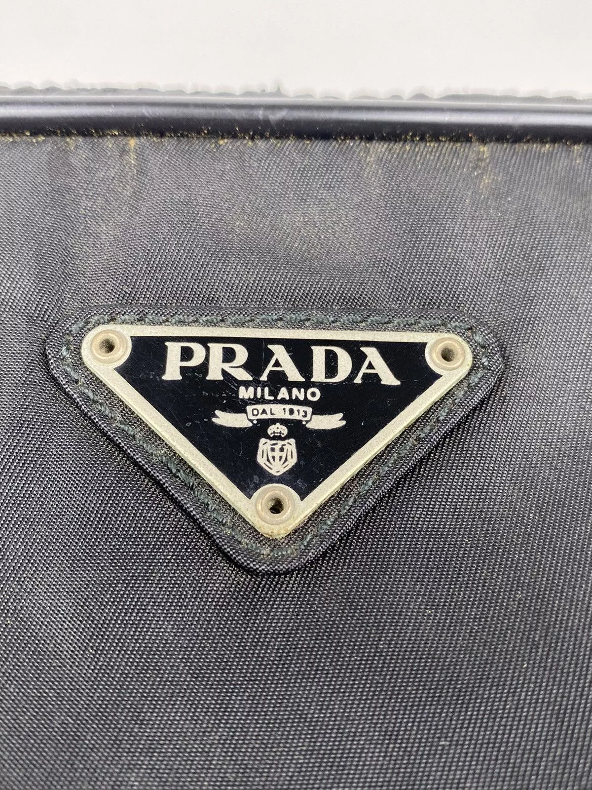 Prada Shoulder Bags Prada Tessuto Nero Nylon Hand Bag Black