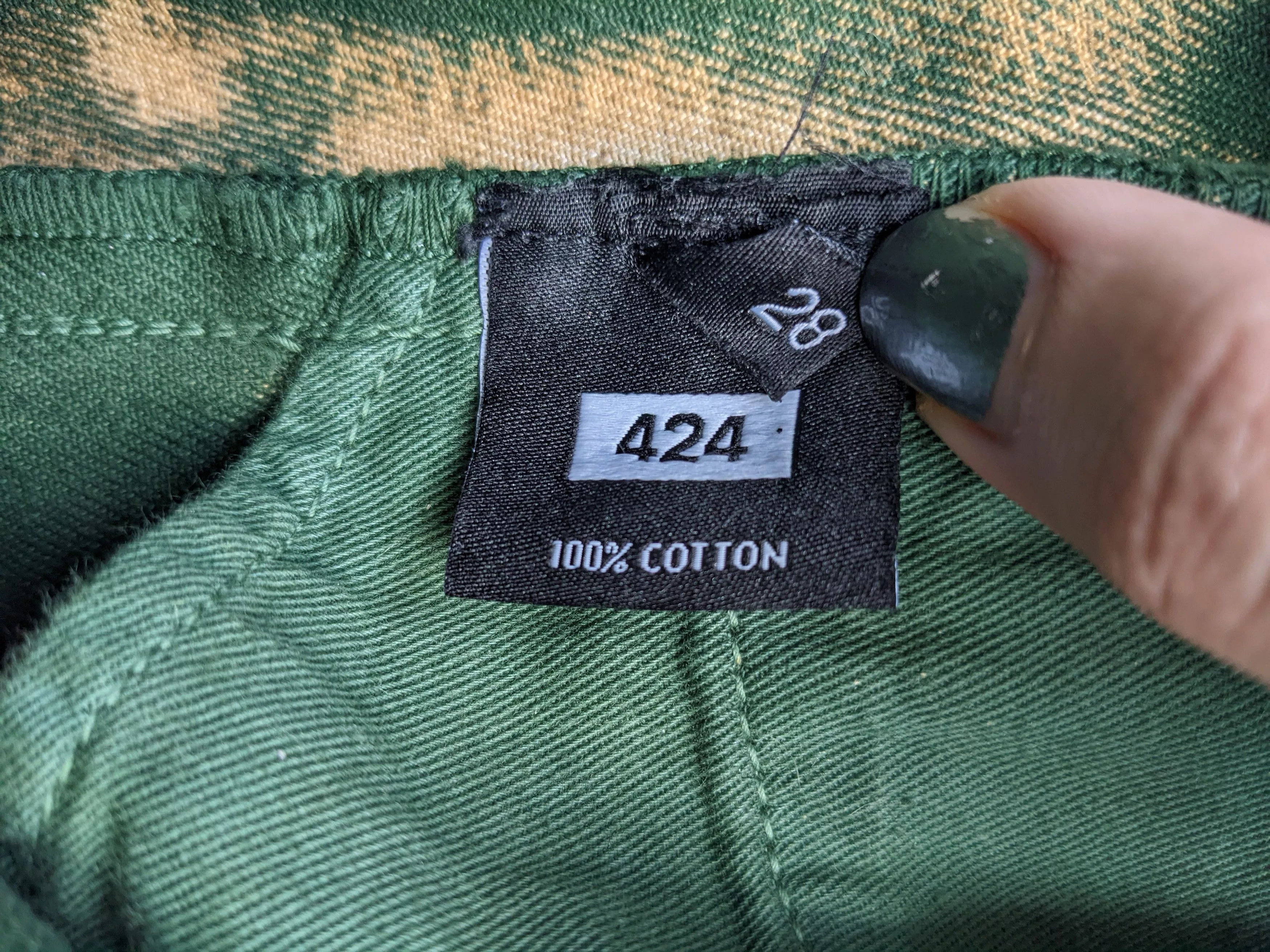 424 Denim 424 On Fairfax & Armes bleached jeans Green