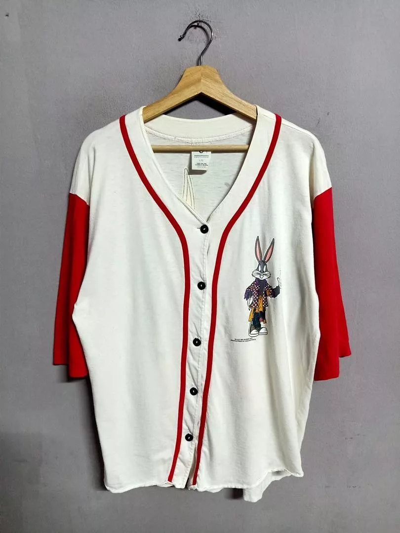 MLB Jerseys MLB × Vintage × Warner Bros Vintage 90's looney tunes mlb jersey sun sportwear White