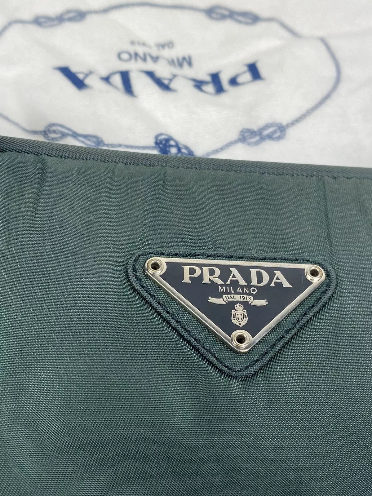 Prada Shoulder Bags Prada Tessuto Sport Antracite Shoulder Bag Blue