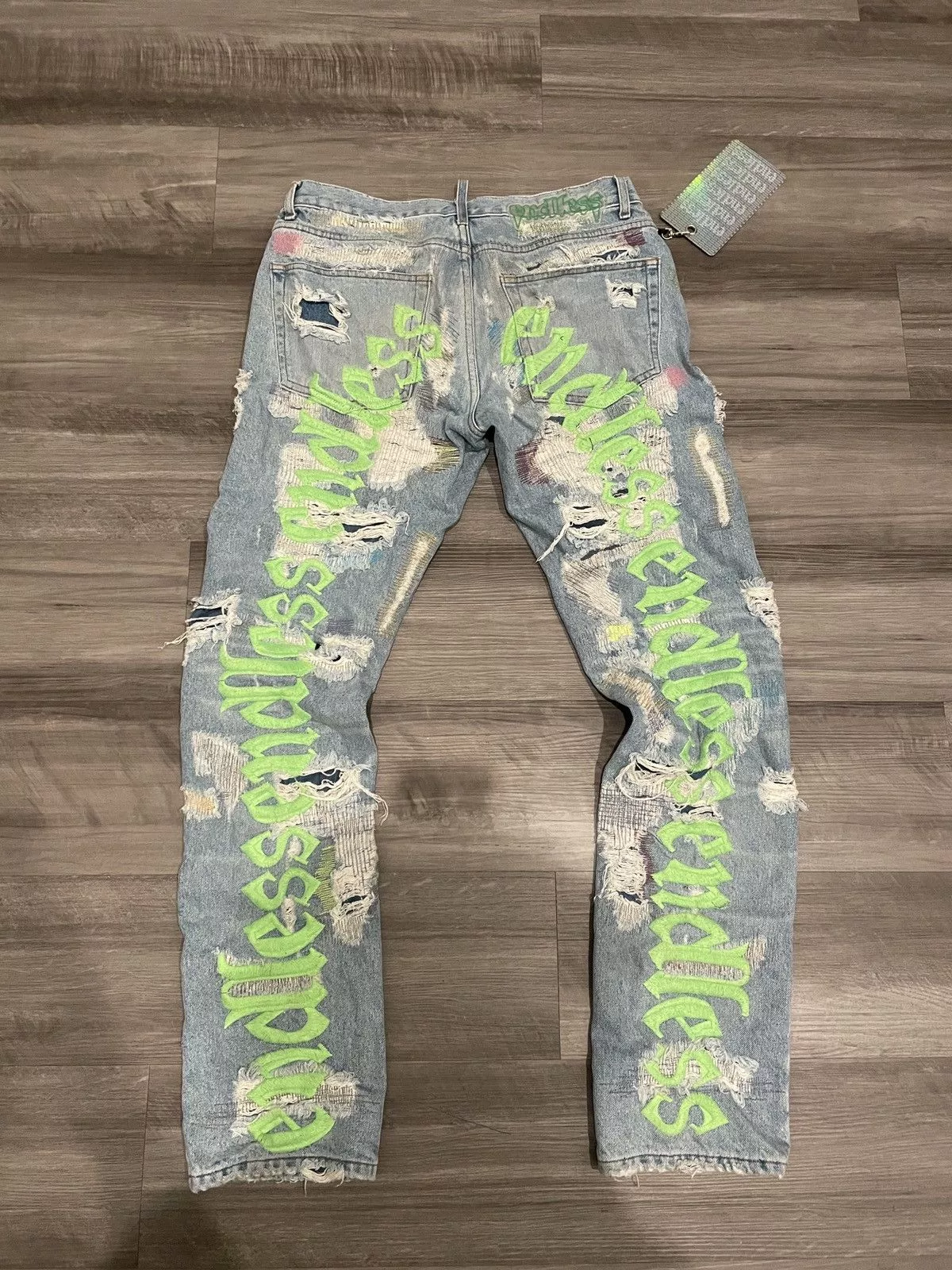 Endless denim vlone denim Blue