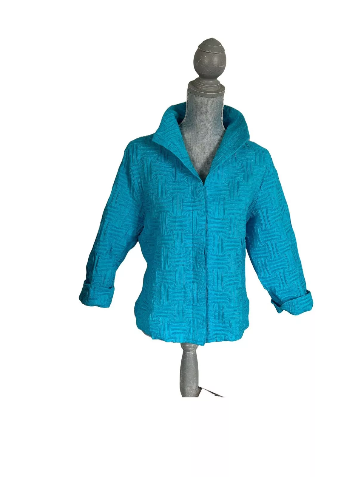 Other Button Ups Other Great Cavalier by St Paul Turquoise Jacket/Button Down Shirt Blue Streetwear