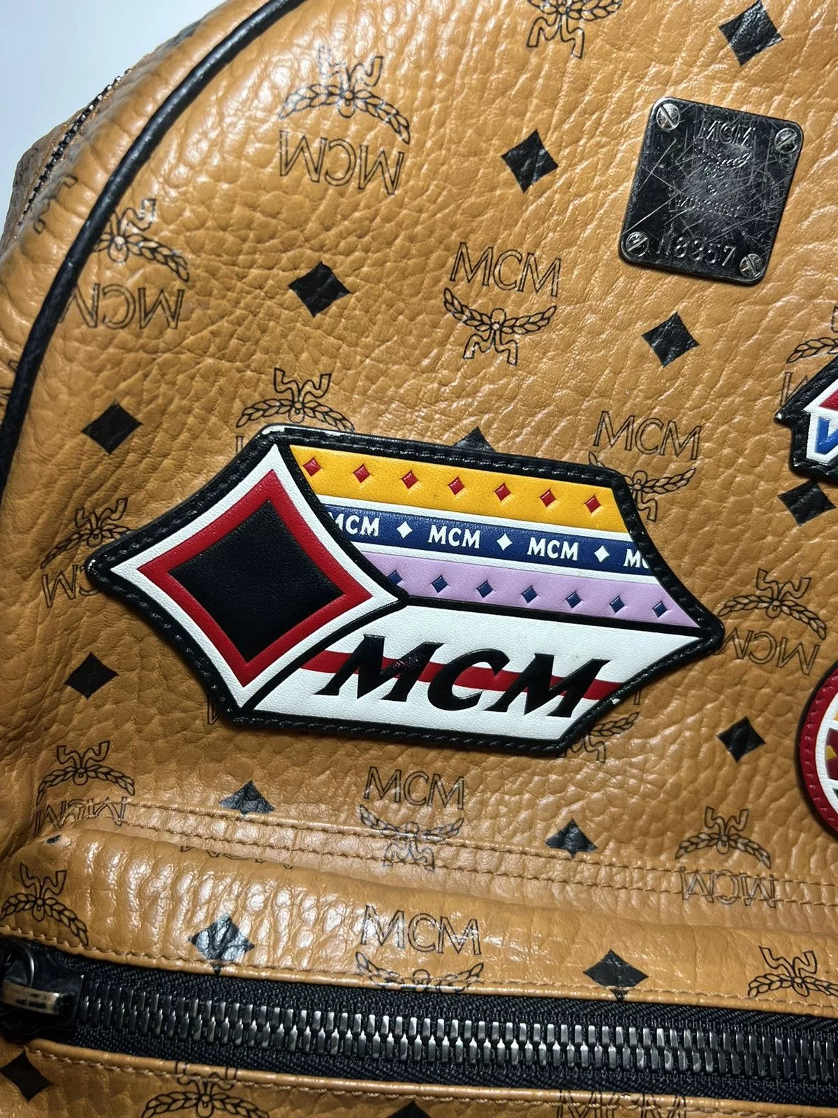MCM Bags Luggage MCM Patch Backpack (M) Brown