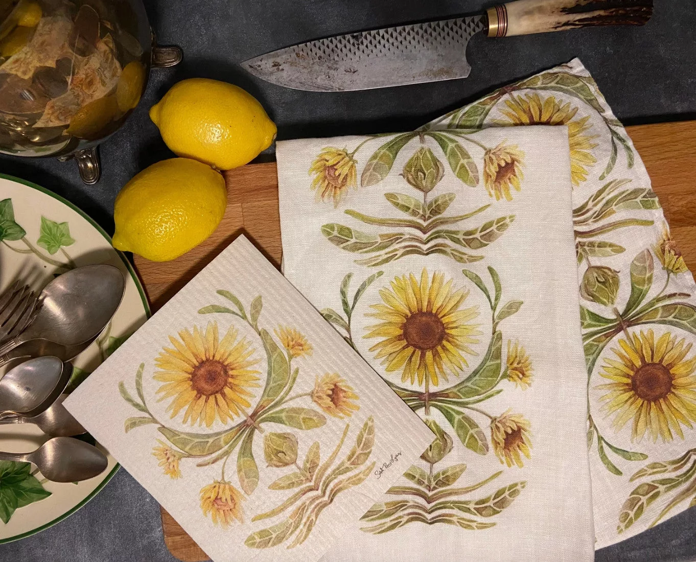 Sunflower Organic Linen Towel