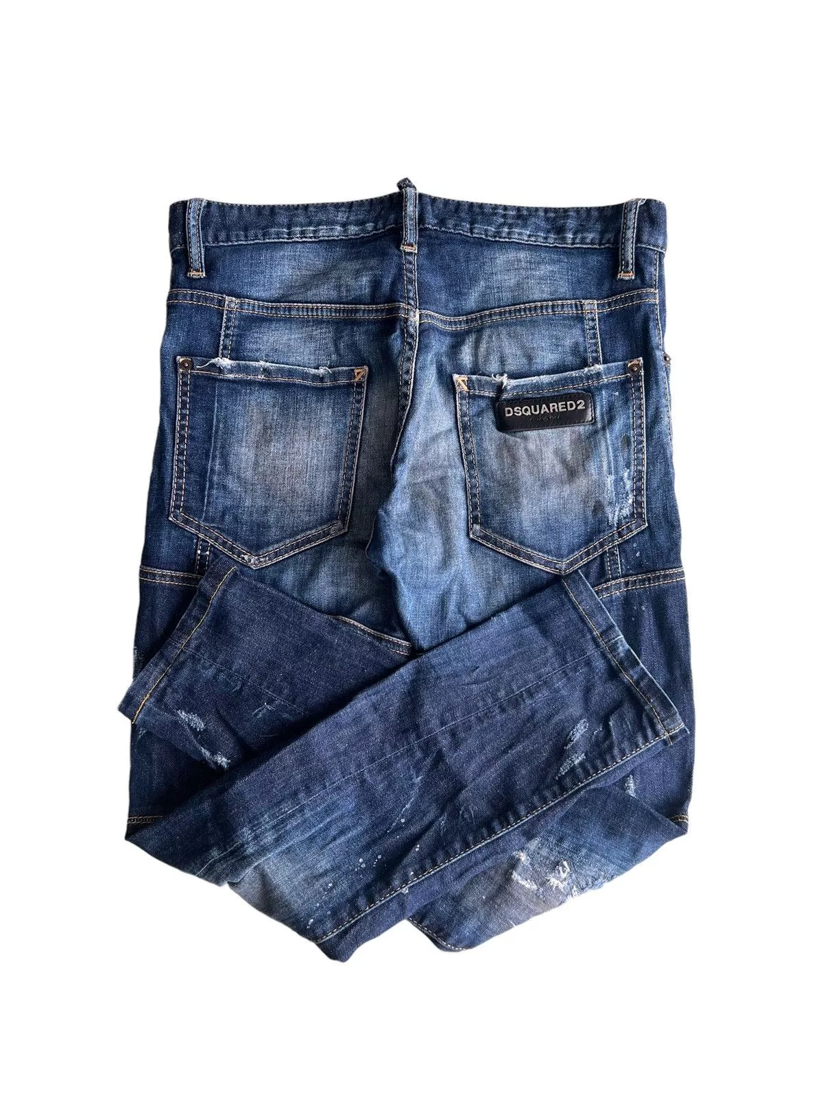 Dsquared2 Denim 2017 DSQUARED2 🇮🇹 Tidy Biker Jeans Denim Distressed Blue