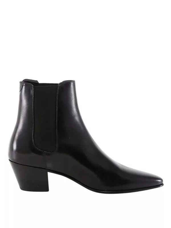 Celine Boots Celine Leather Chelsea Boots Black
