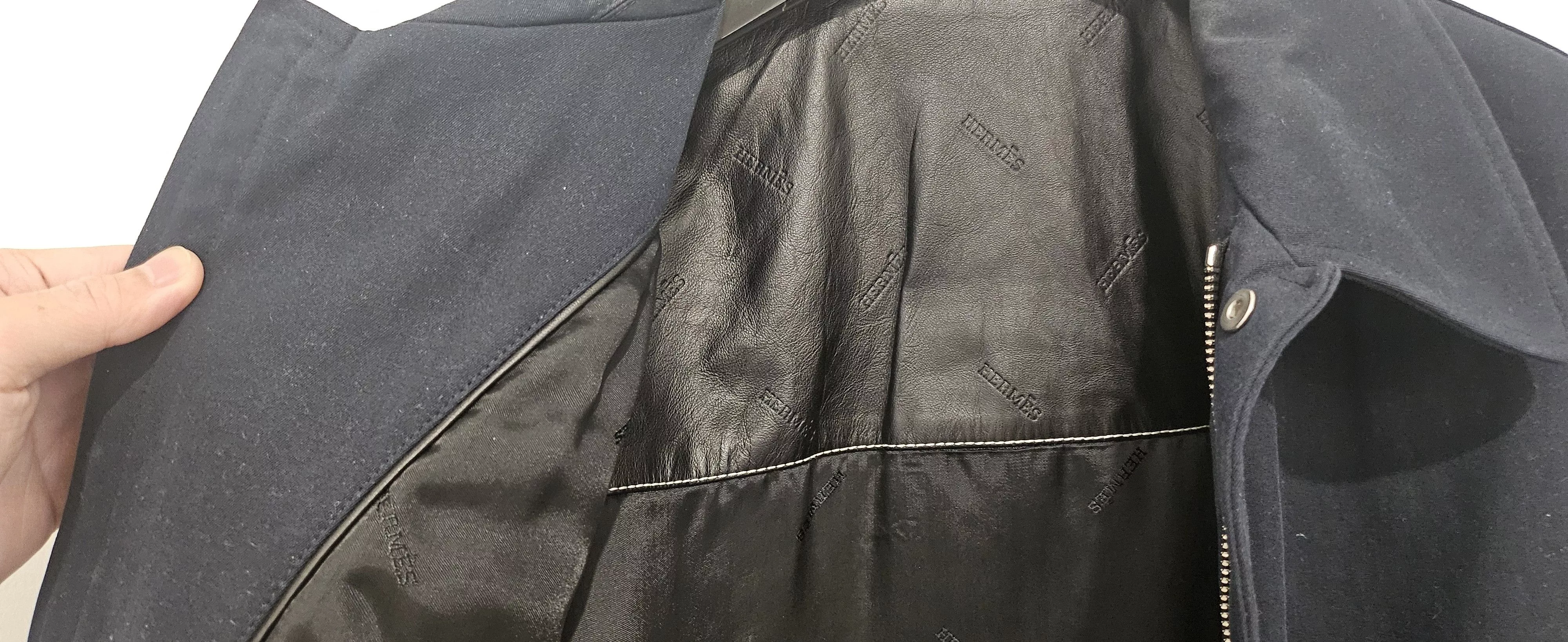 Hermes Heavy Coats Hermes Work Jacket - Size 48 Blue