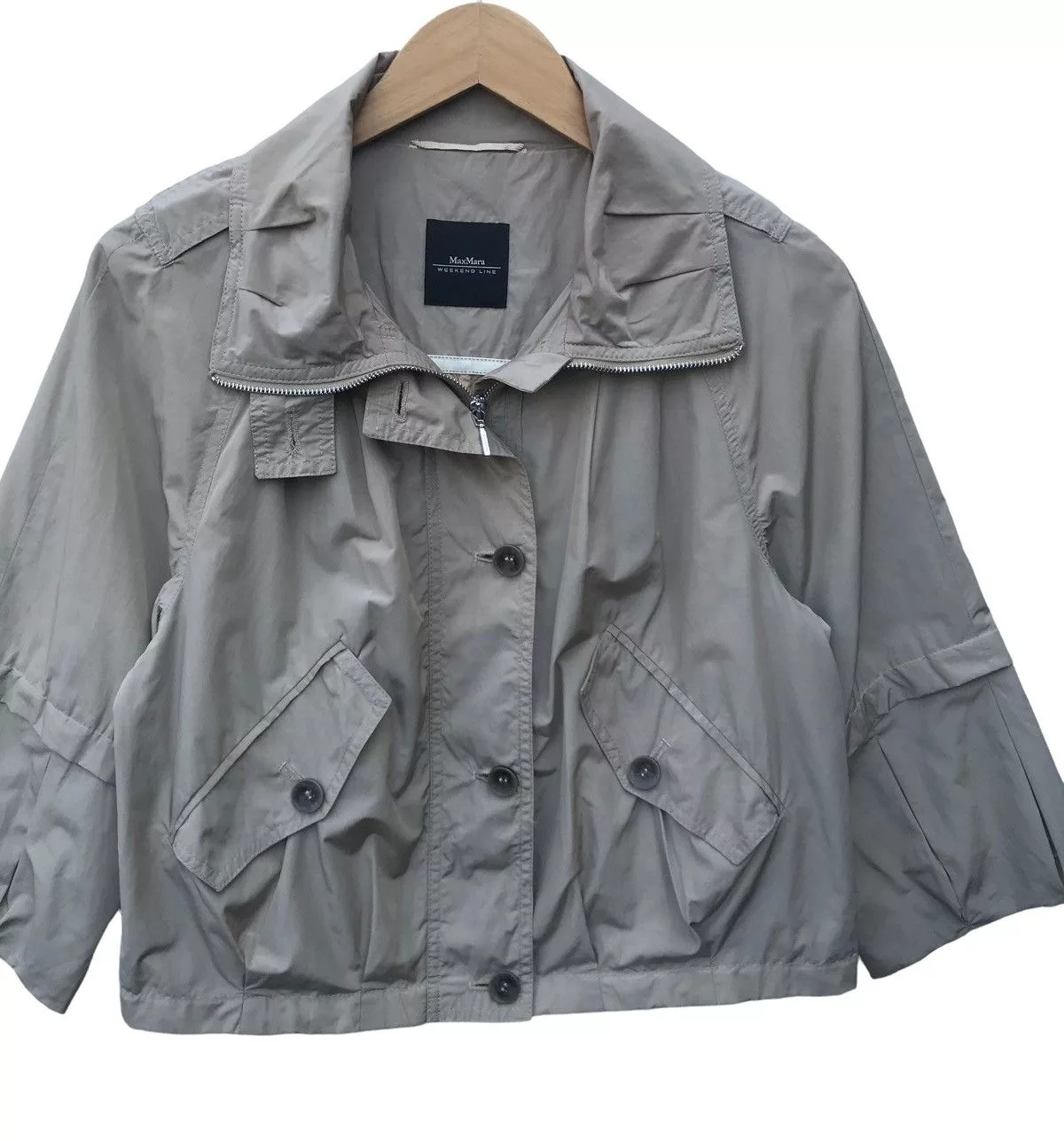 Max Mara Jackets Max Mara × Weekend Max Mara Max Mara Weekend Line Cropped Jacket White