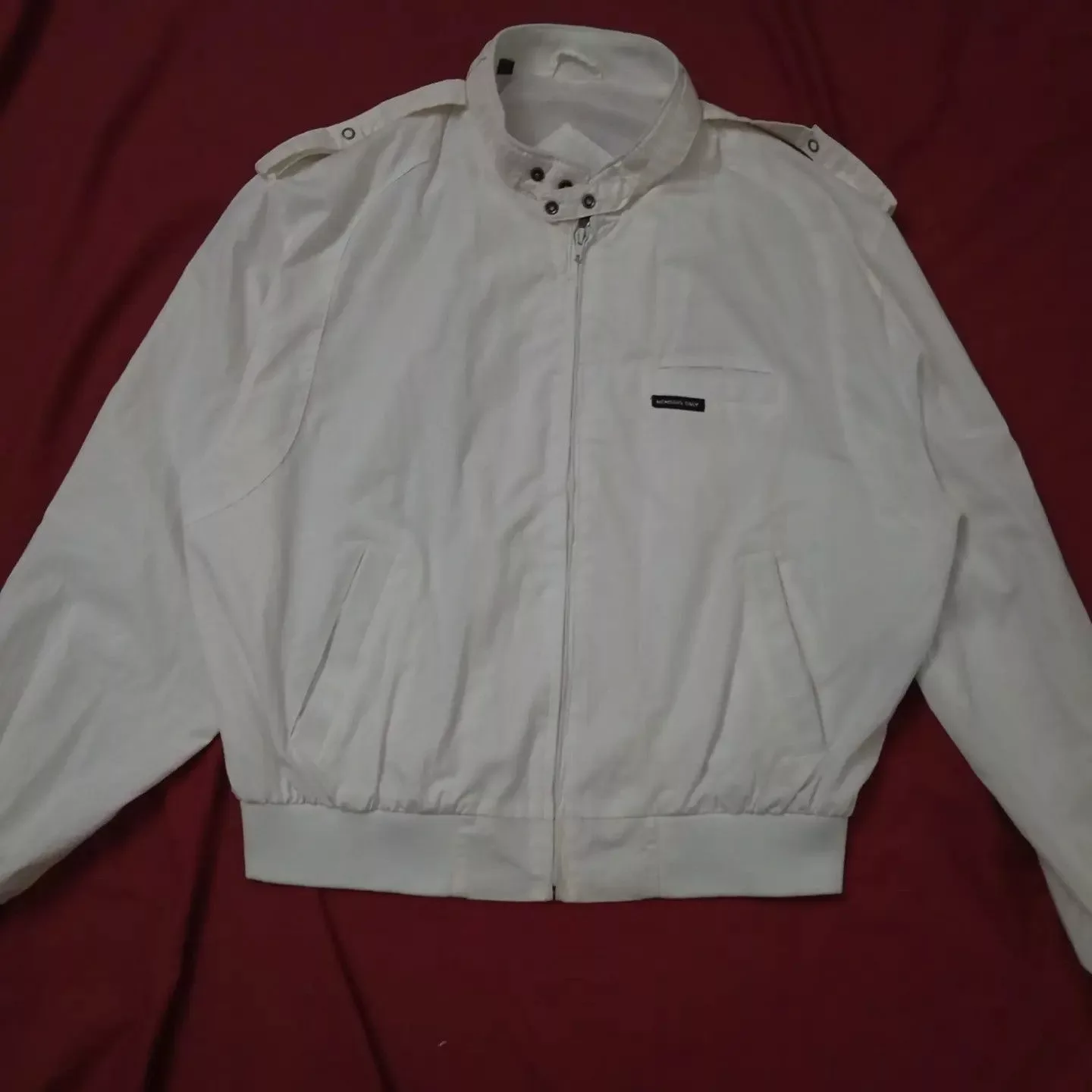 Members Only Light Jackets VTG Members Only 😎 Iconic Racer Jacket White Vintage