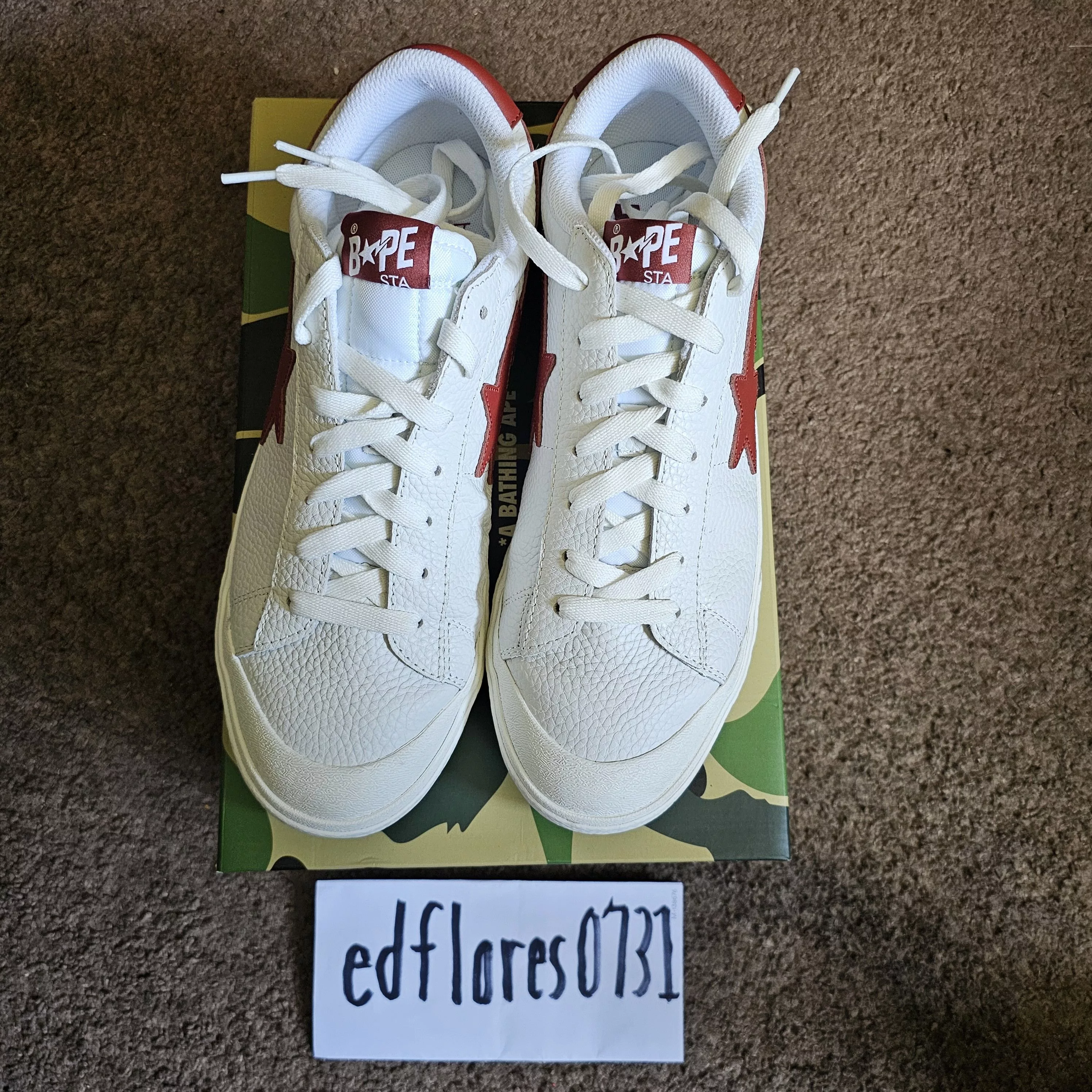 Bape Low Top Sneakers Bape Mad Sta Red