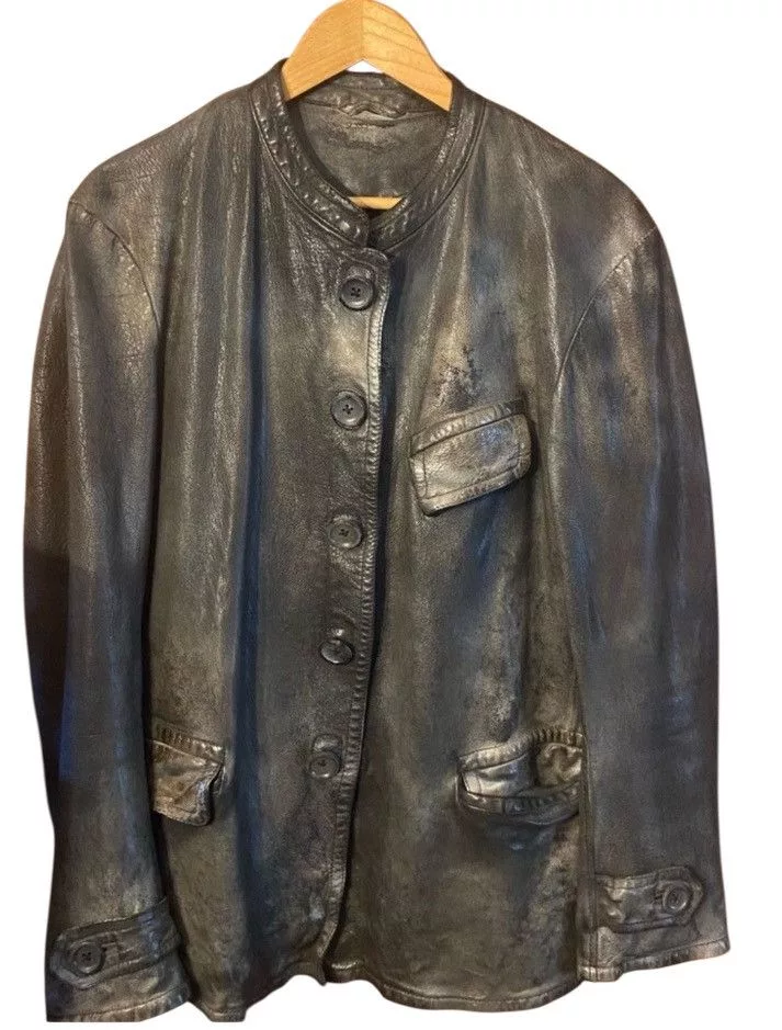 numero 10 Leather Jackets Numero 10 leather jacket Gray
