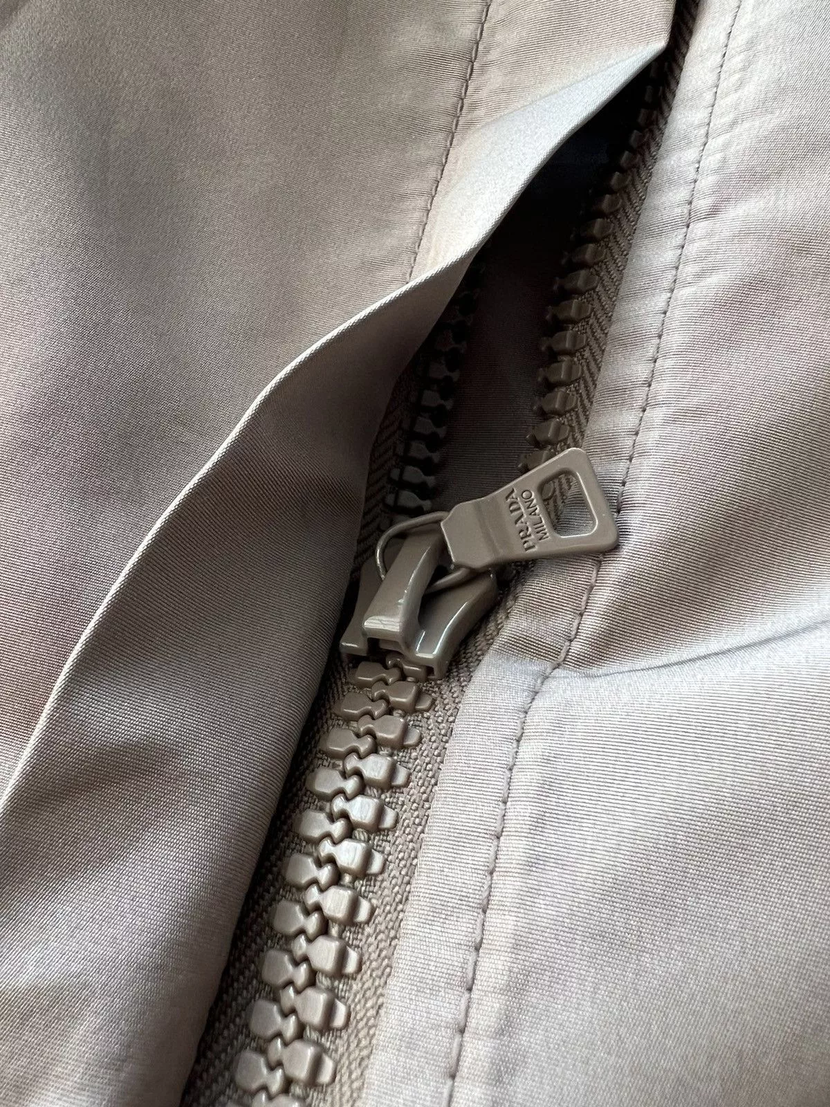 Prada Jackets Prada FW08 Cropped Silk and Nylon Jackets Beige