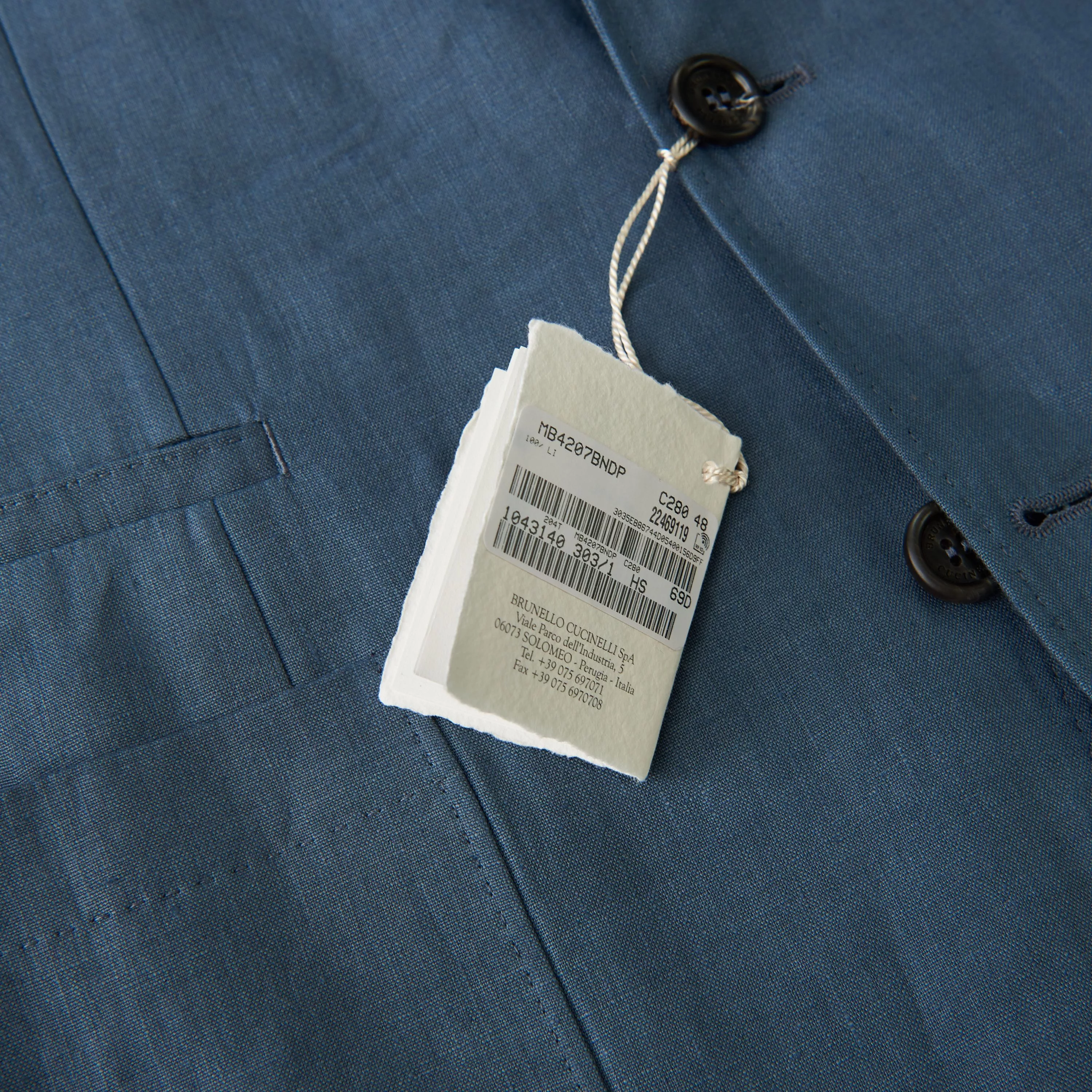 Brunello Cucinelli Blazers Brunello Cucinelli Deconstructed Blazer Jacket - Patch Pockets Blue