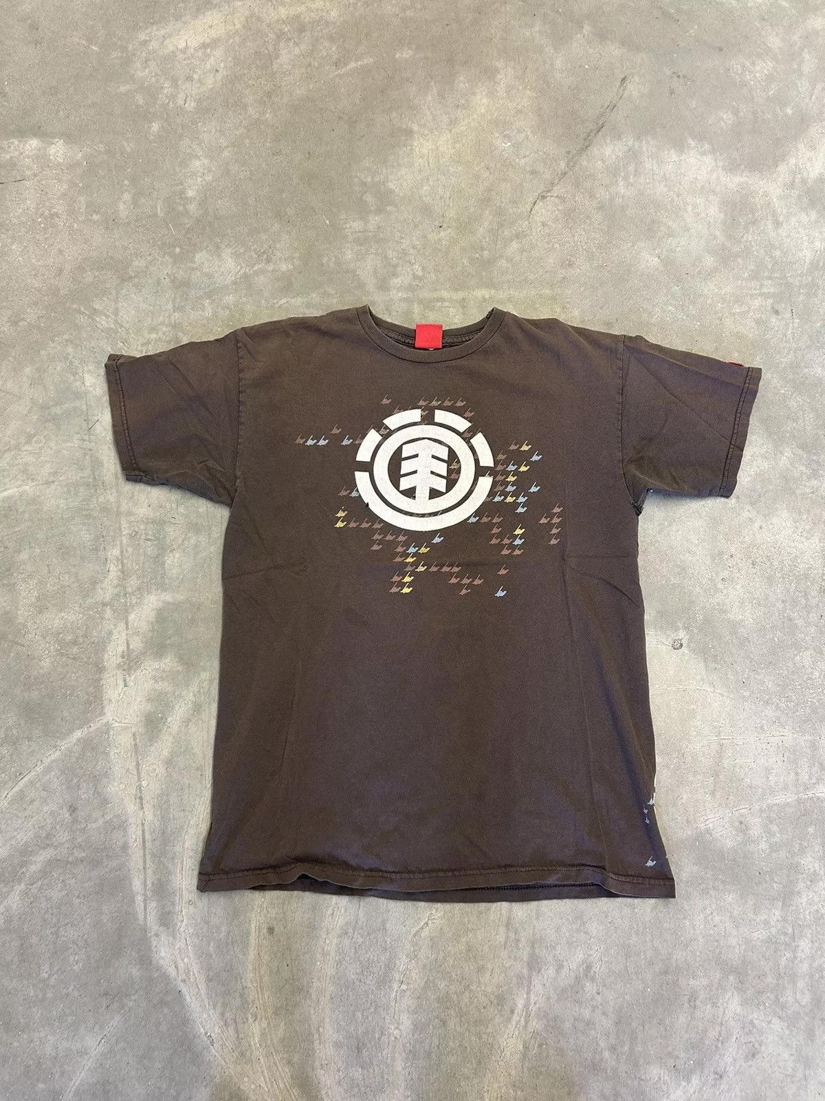 Element Short Sleeve T Shirts Element × Vintage Vintage y2k element tshirt Brown Streetwear
