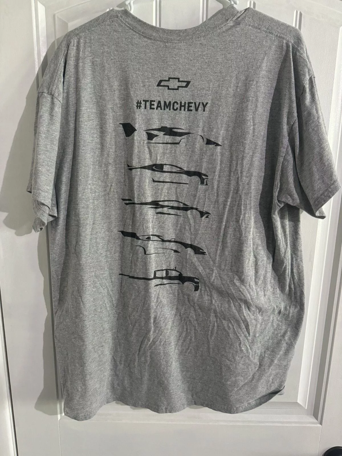 Gildan Short Sleeve T Shirts Gildan × Vintage team chevrolet car outline shirt Gray