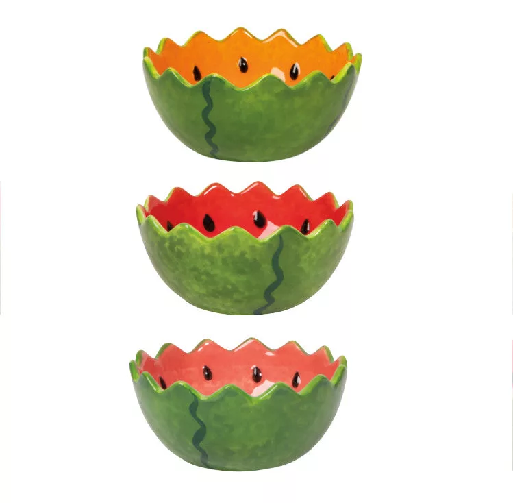 Melon Pop Shaped Bowls 3/Set