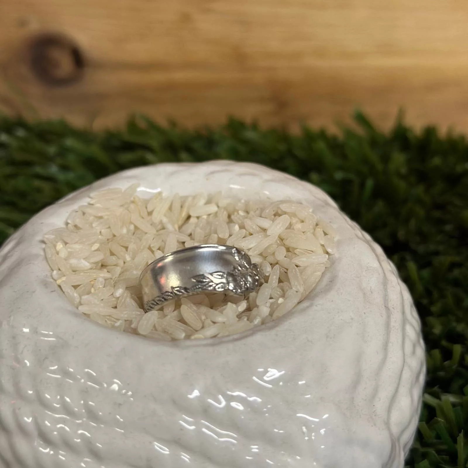 Handmade Rings Handmade Floral Ring size 9 Silver