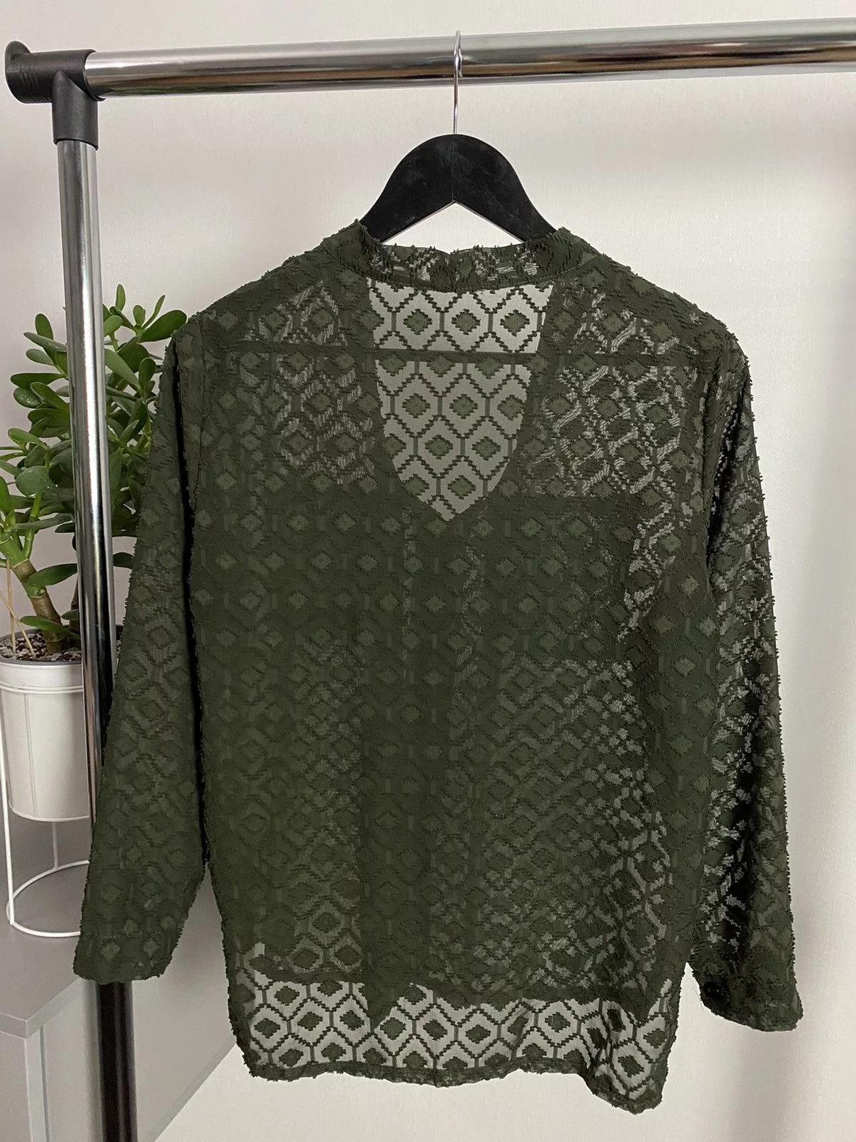 Japanese Brand Sweaters Knitwear Japanese Brand × Vintage Vintage Mesh Long Sleeve Sweater Brown Avant-Garde