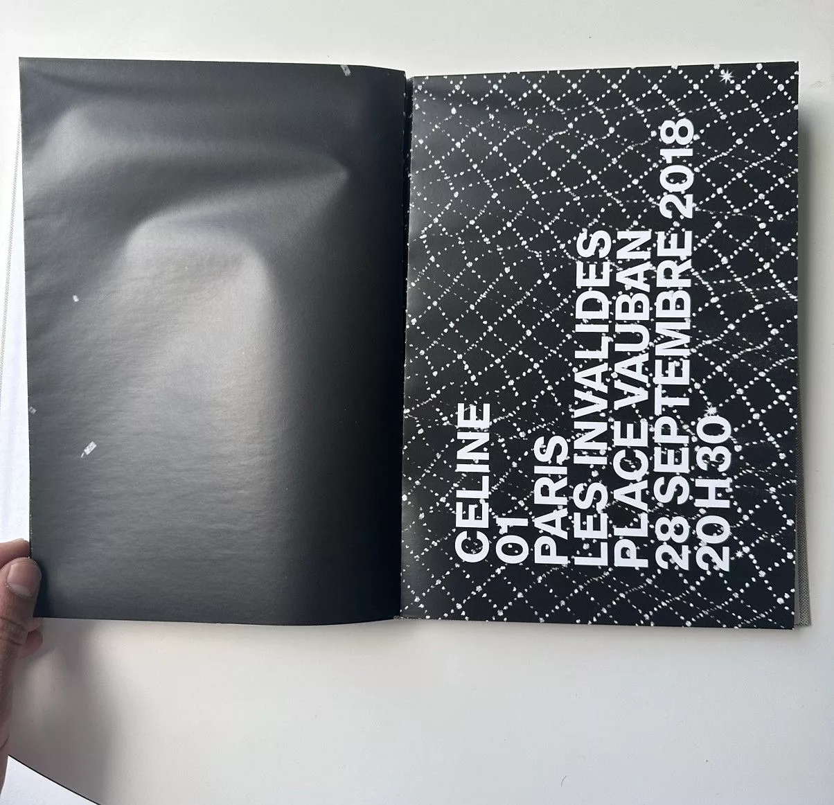 Celine Miscellaneous Celine × Hedi Slimane Celine Les Invalides Invitation Poster Book White