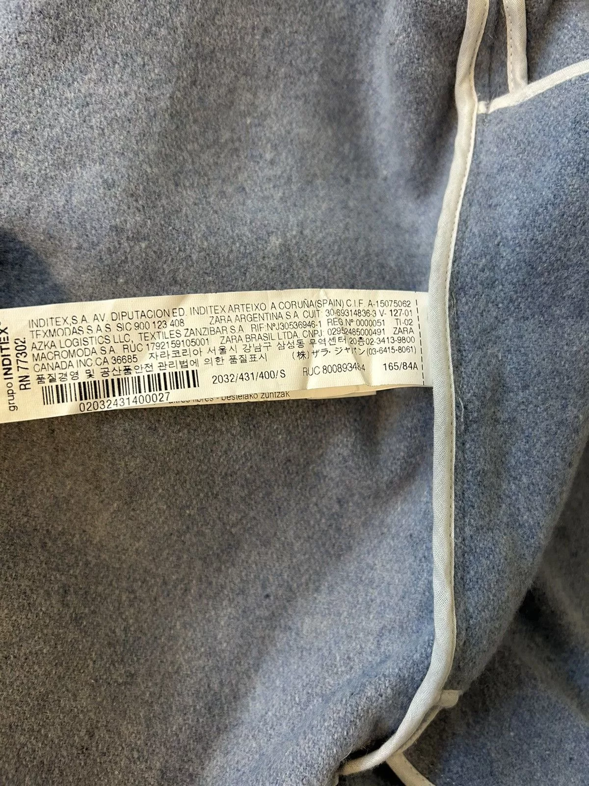 Zara Coats zara wool blend coat Blue