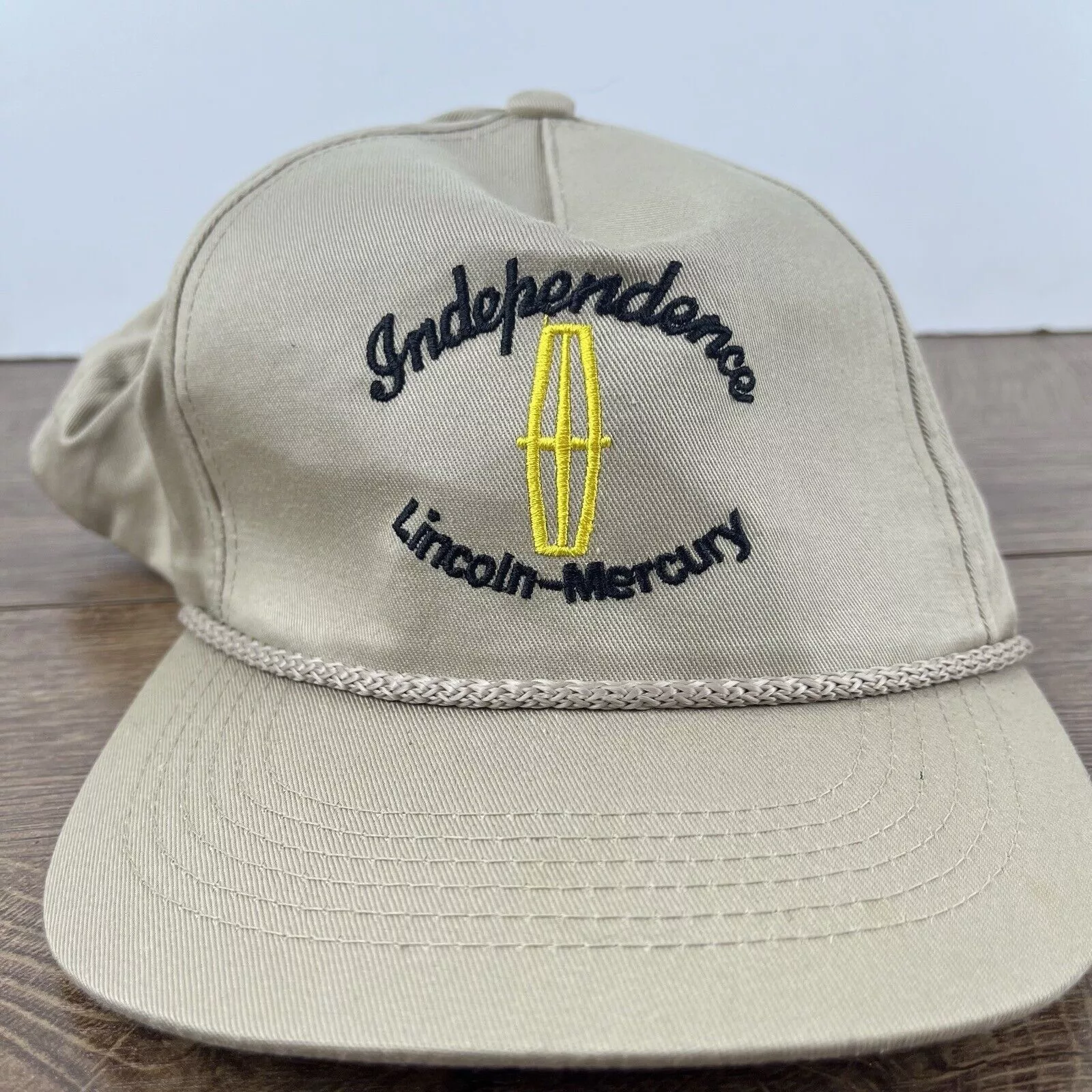 Other Hats Other Independence Lincoln Mercury Hat Brown Adjustable Hat Tan Ad