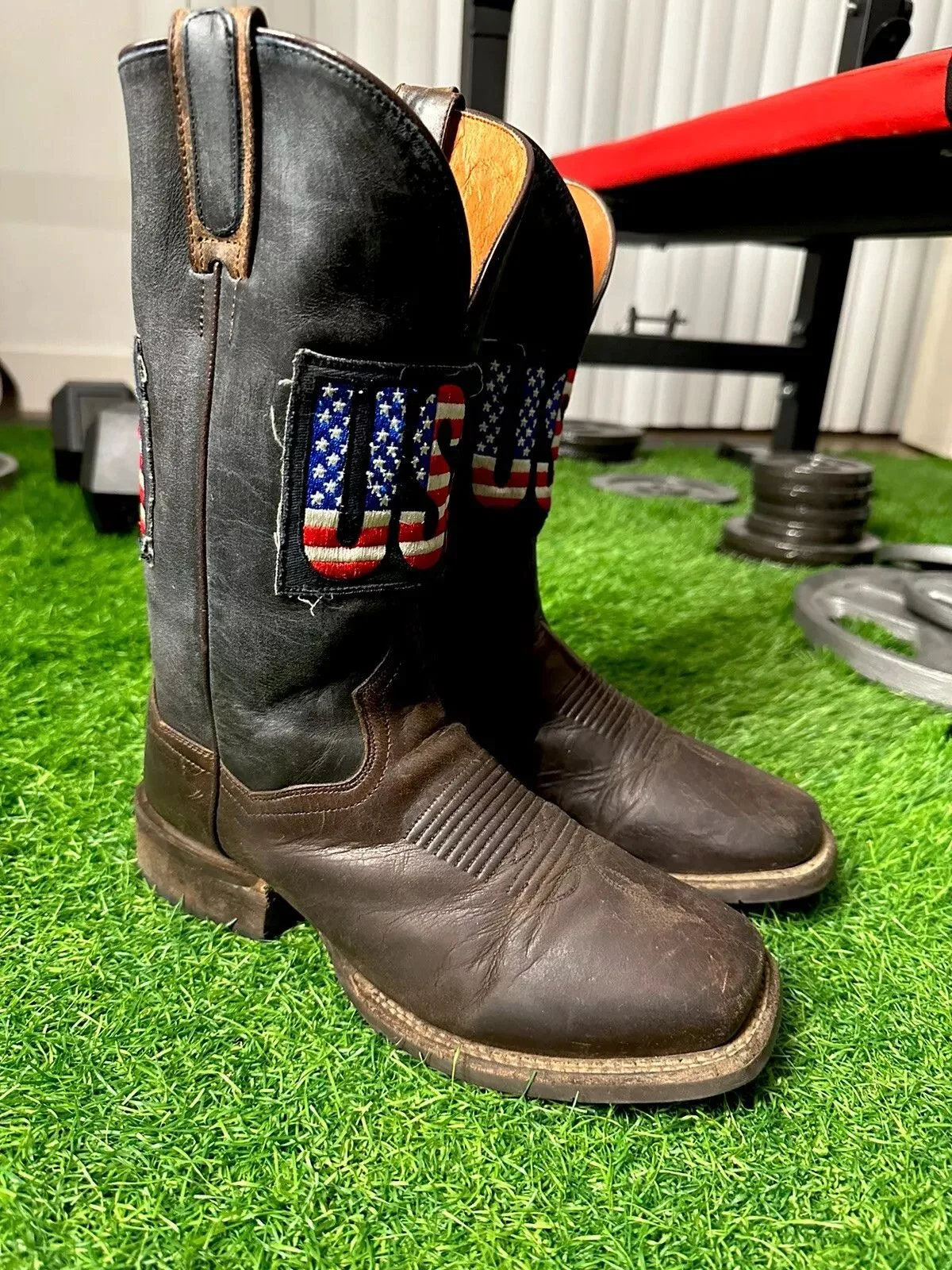 Dan Post Boots DAN POST USA SAND GOAT WESTERN COWBOY BOOTS Blue