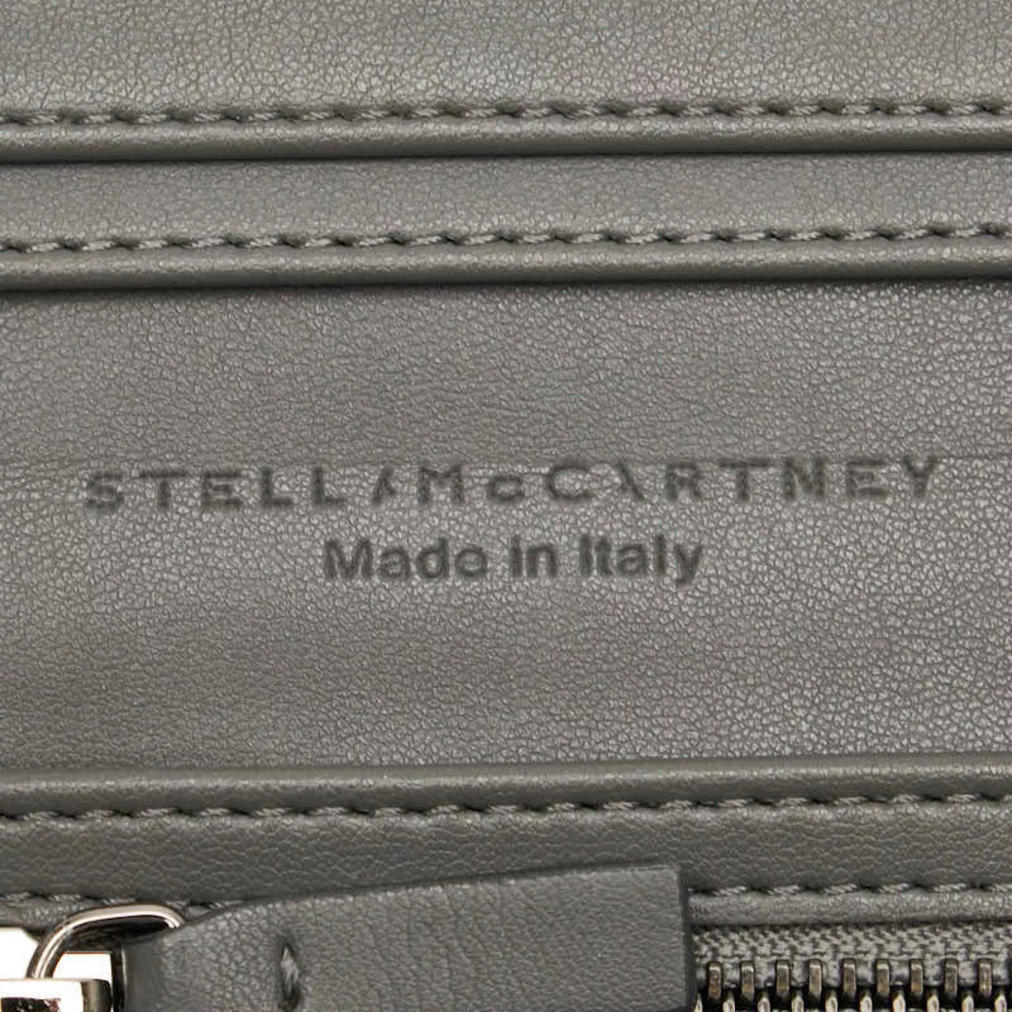 Stella McCartney Wallets Stella McCartney Bi-fold Wallet Compact Grey Polyester Women's Gray