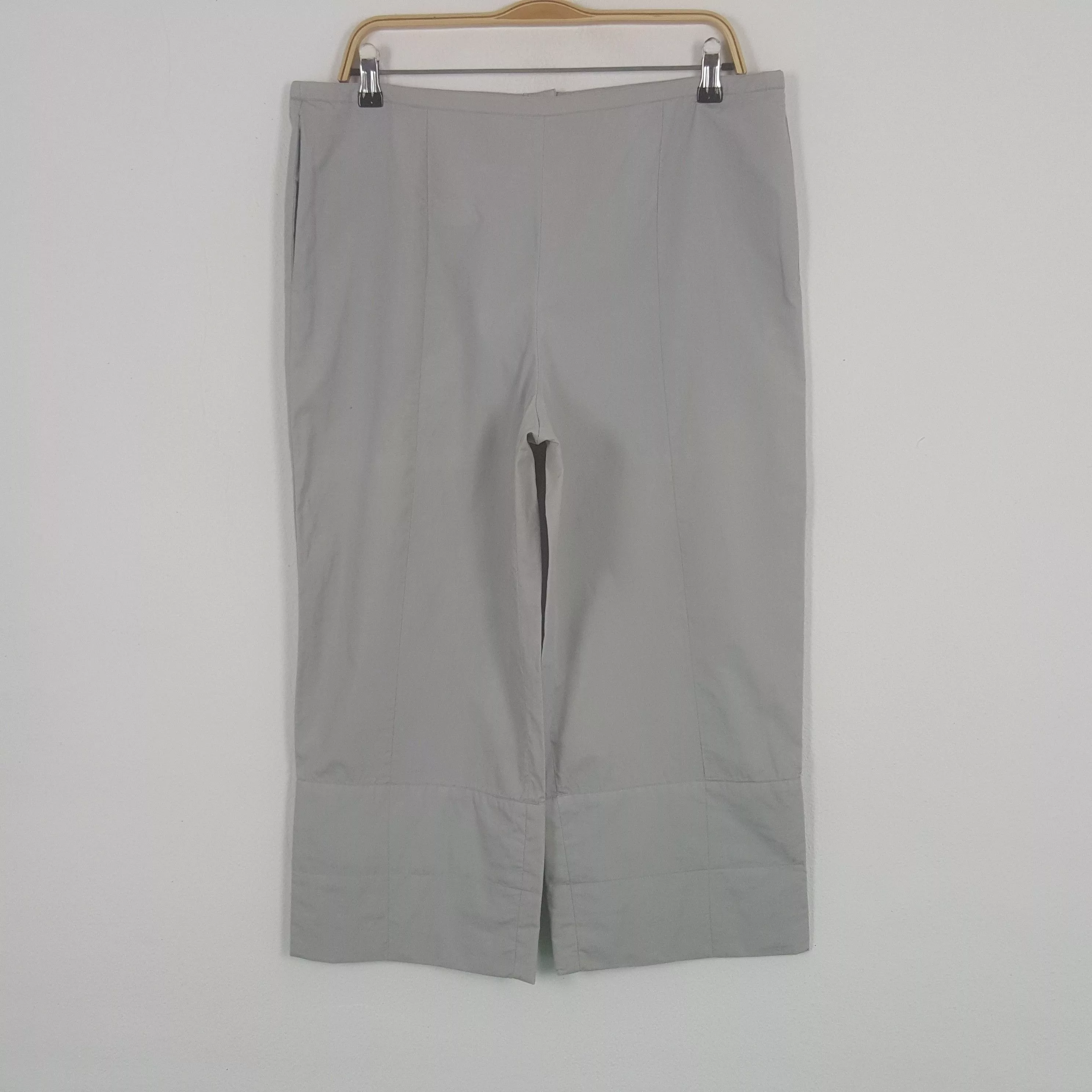 Chanel Casual Pants Vintage Chanel Button Pants Gray Luxury
