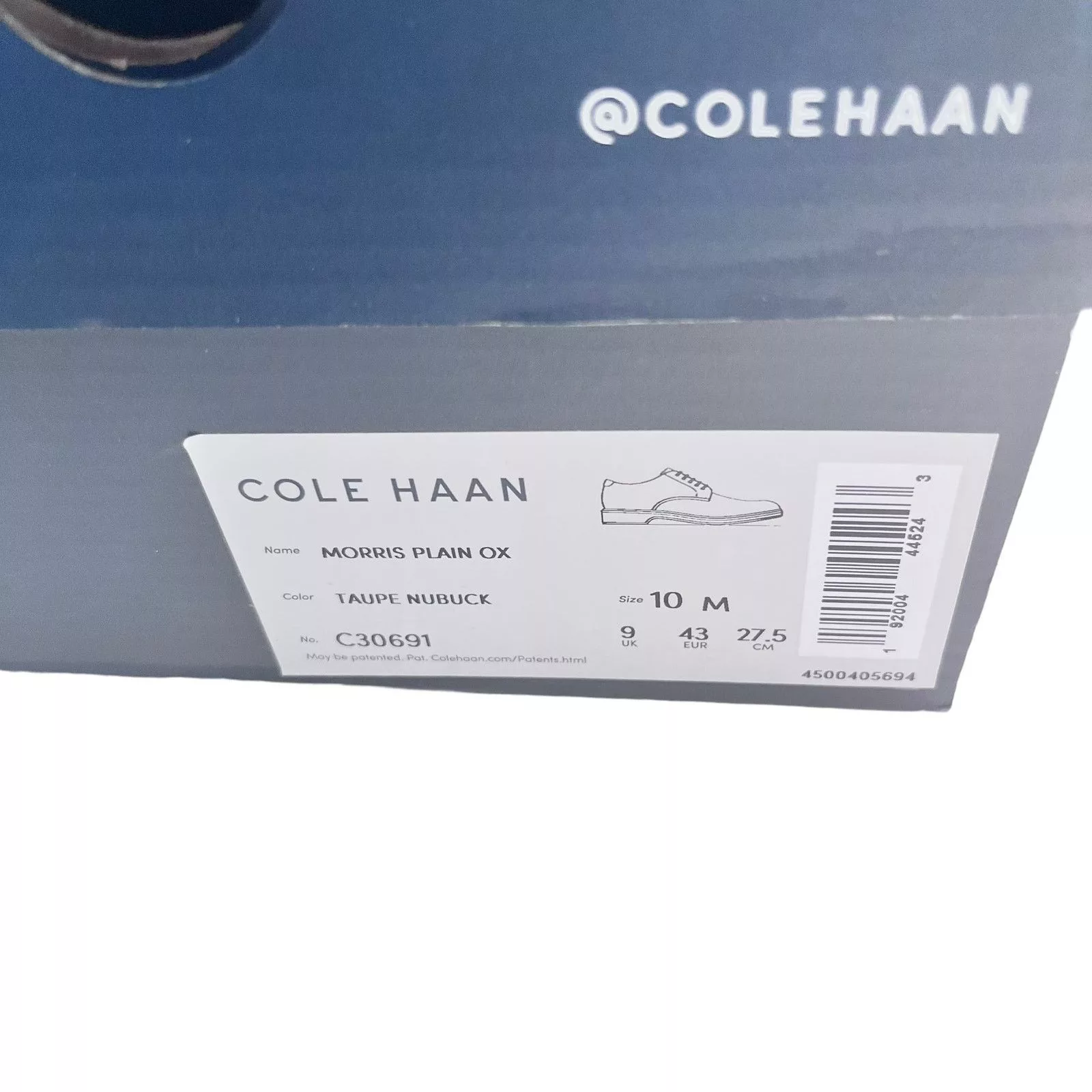 Cole Haan Casual Leather Shoes Cole Haan Morris Plain Taupe Nubuck Oxford SIZE 10 M US Brown