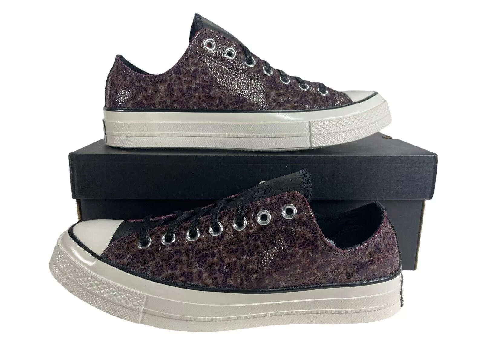 Converse Low Top Sneakers Converse Chuck OX Low Top Stingray Split Leather A01085C 9 Purple