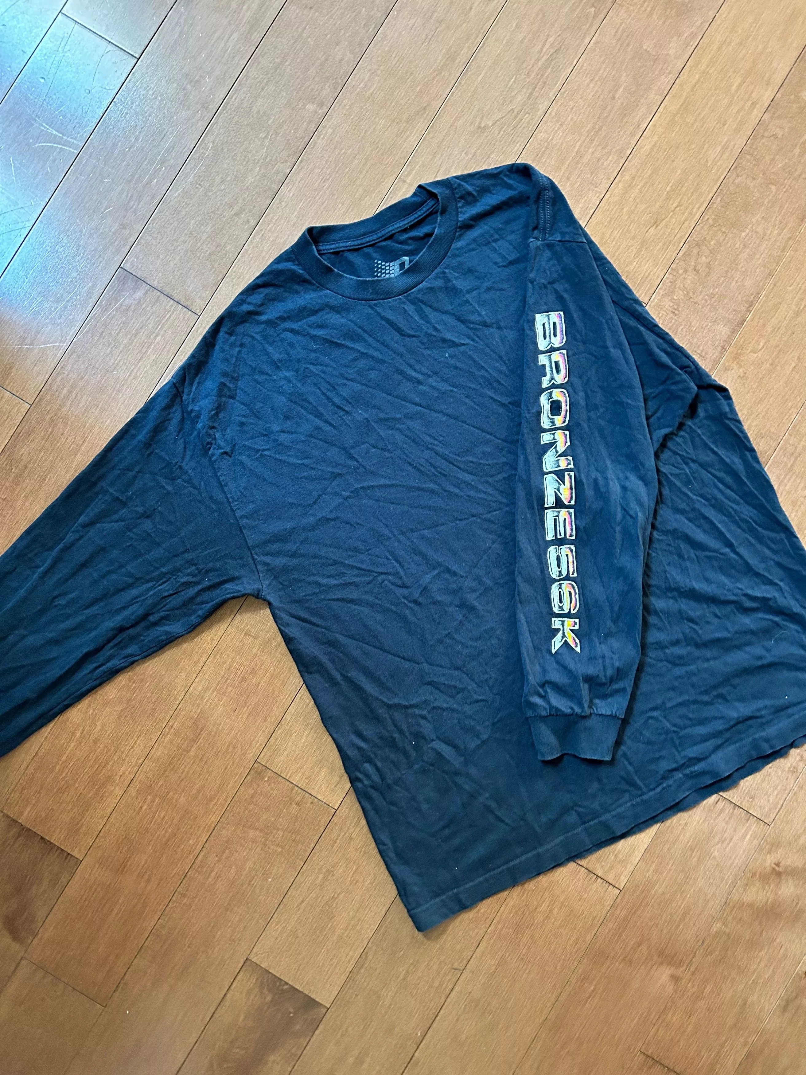 Bronze 56k Long Sleeve T Shirts Bronze 56k Sleeve Print Longsleeve Blue
