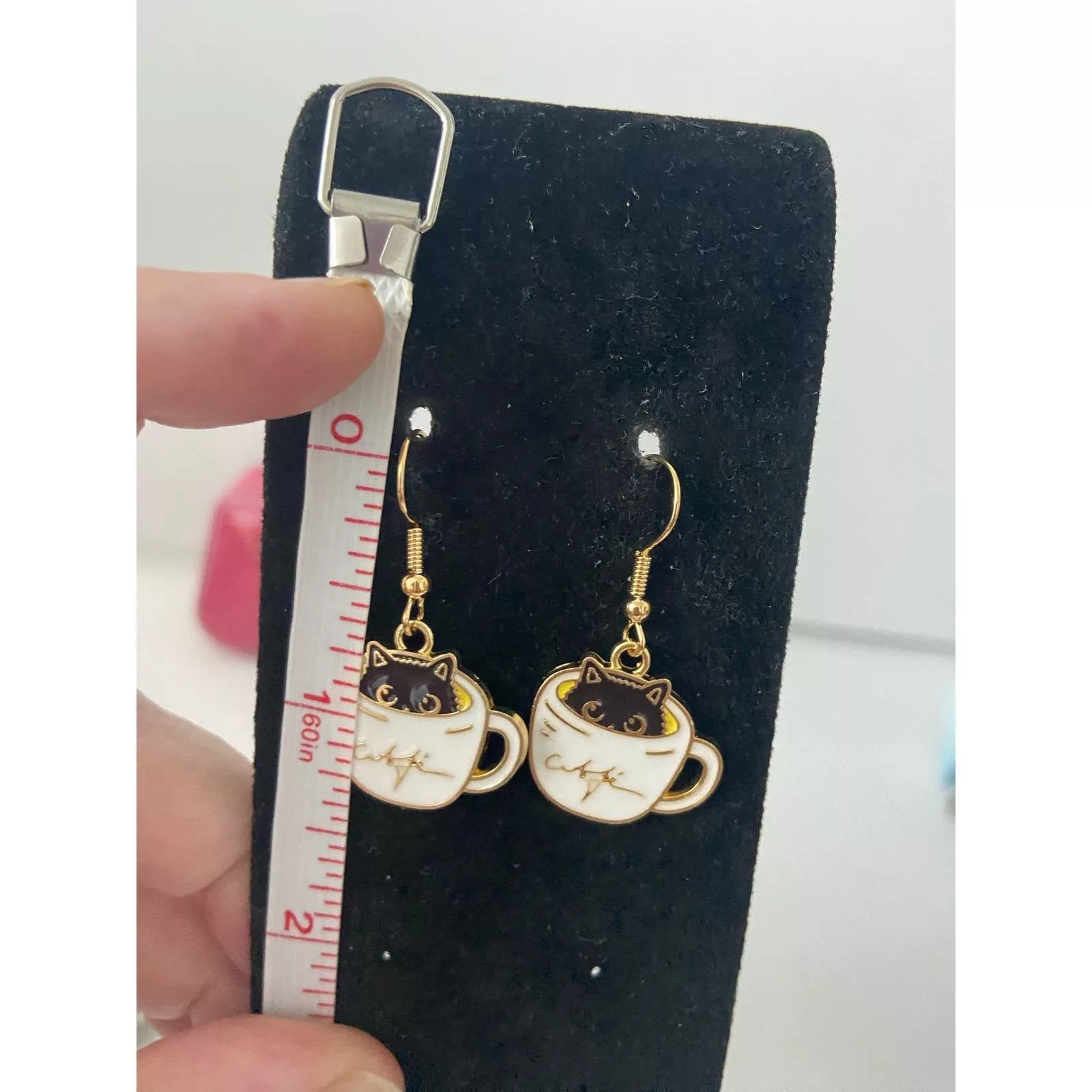 Other Earrings Other Cute black cat earrings Gold
