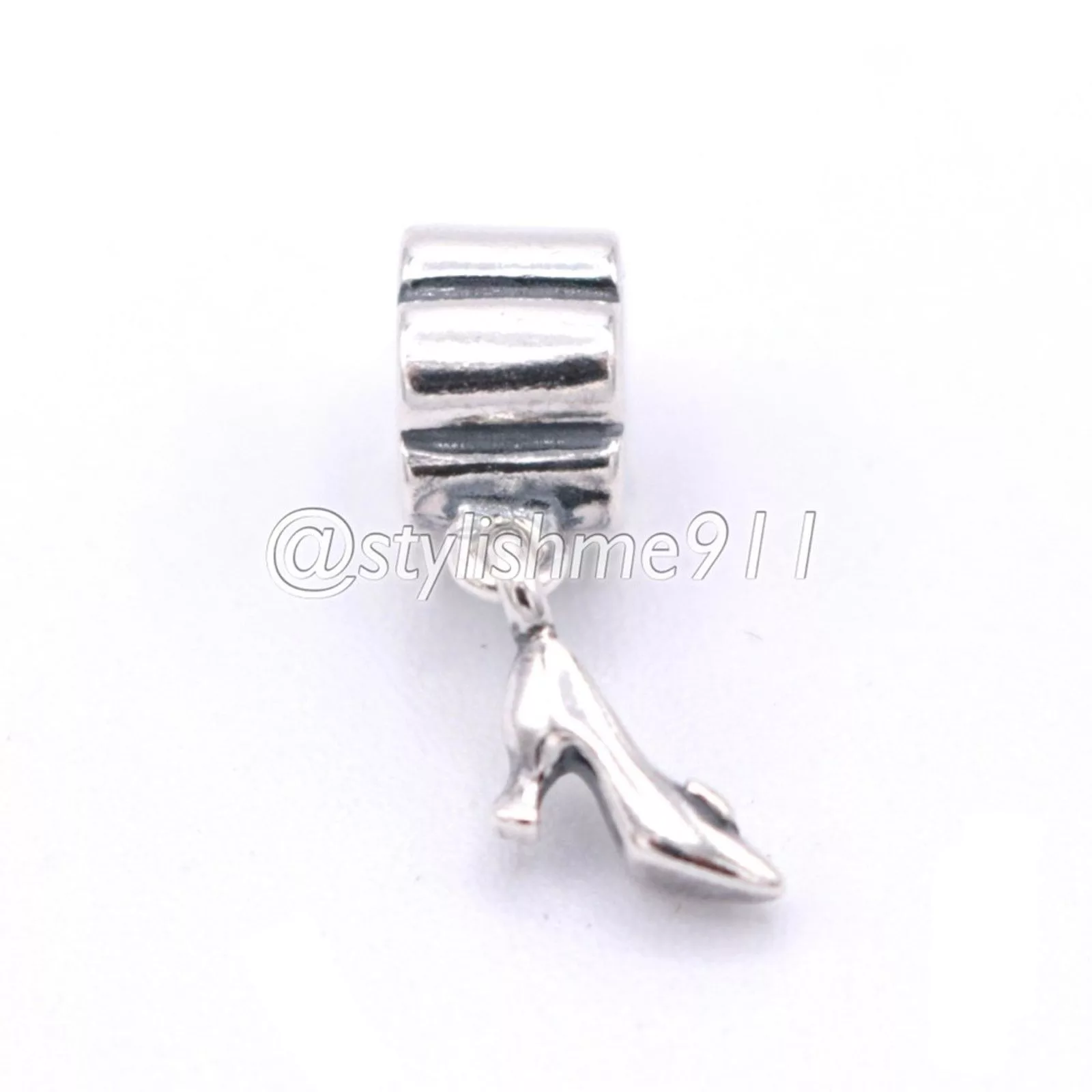 pandora Charms Authentic PANDORA Stiletto Shoe Charm - 790420 Silver