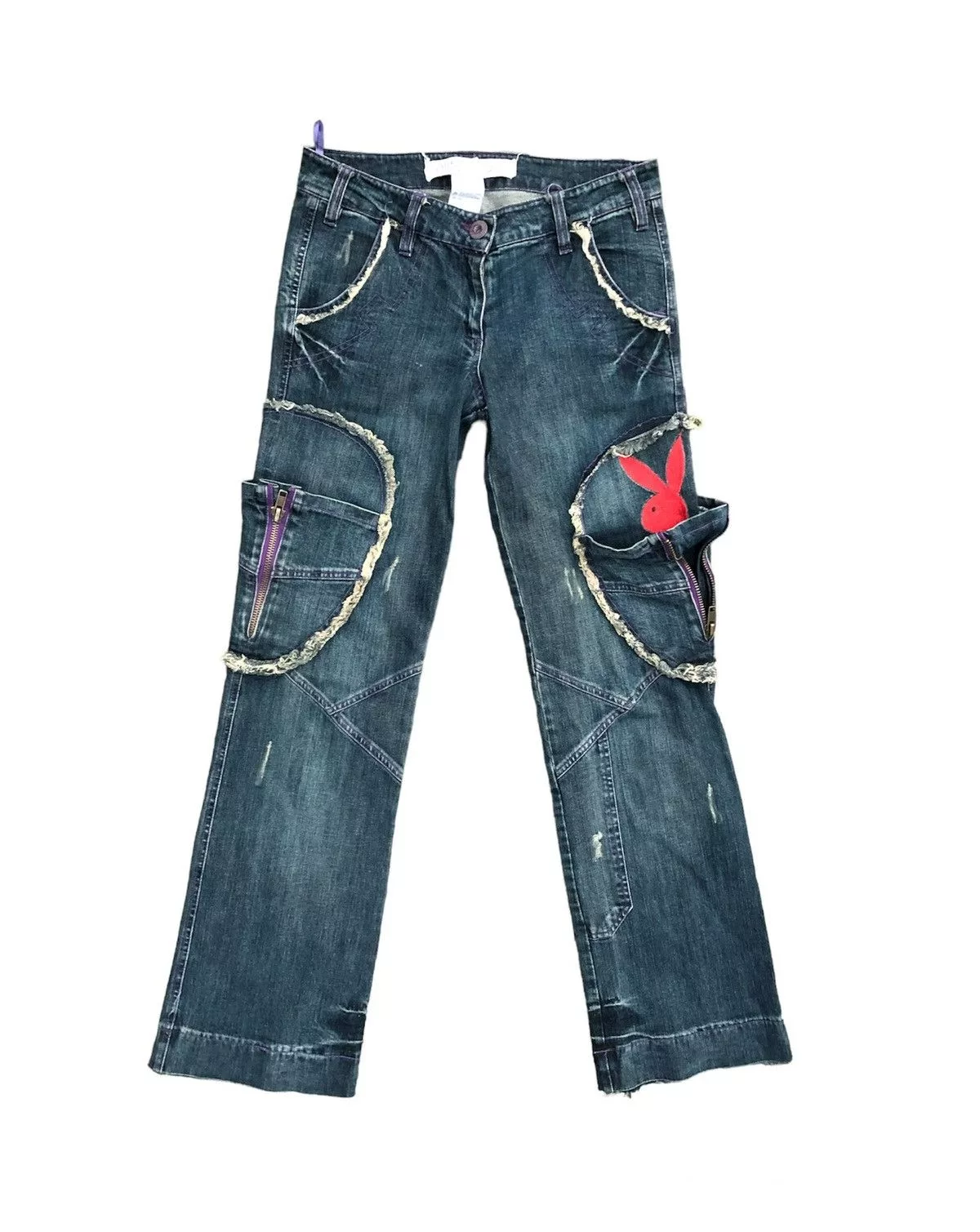 Japanese Brand Jeans Japanese Brand × Miss Sixty ‼️OFFER‼️ Vintage Y2K Playboy Bunny Bootcut Distressed Jeans Blue Avant-Garde