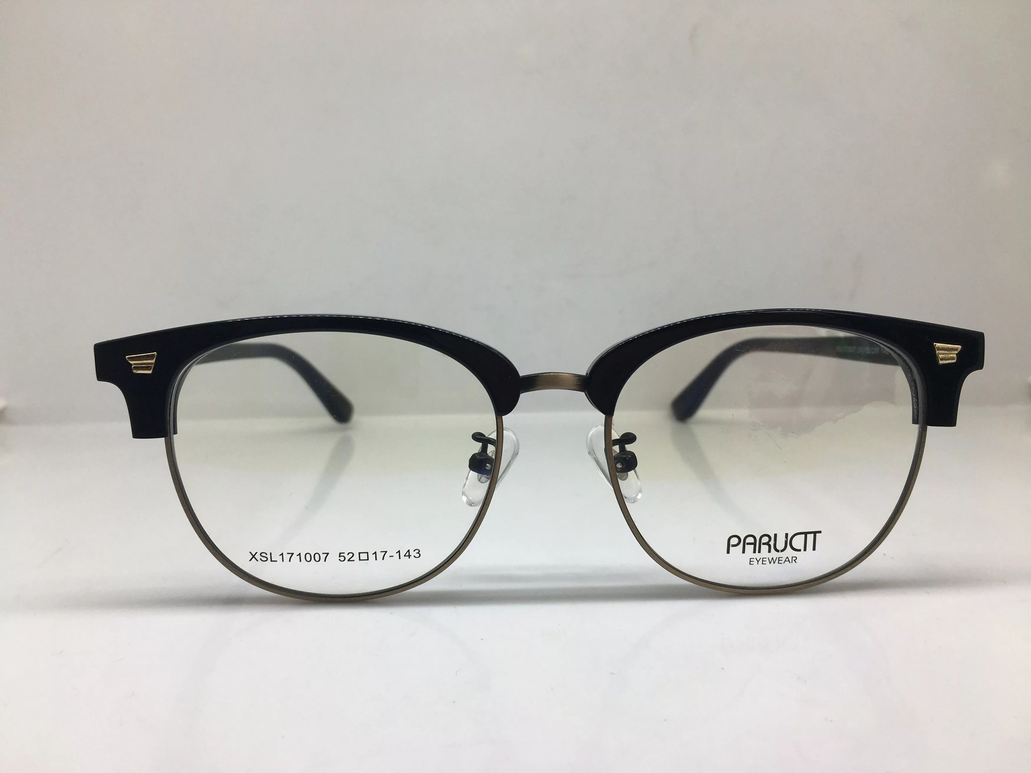 Other Glasses Other Paructt Black Copper Malcolm X Eyeglasses Frame Multi