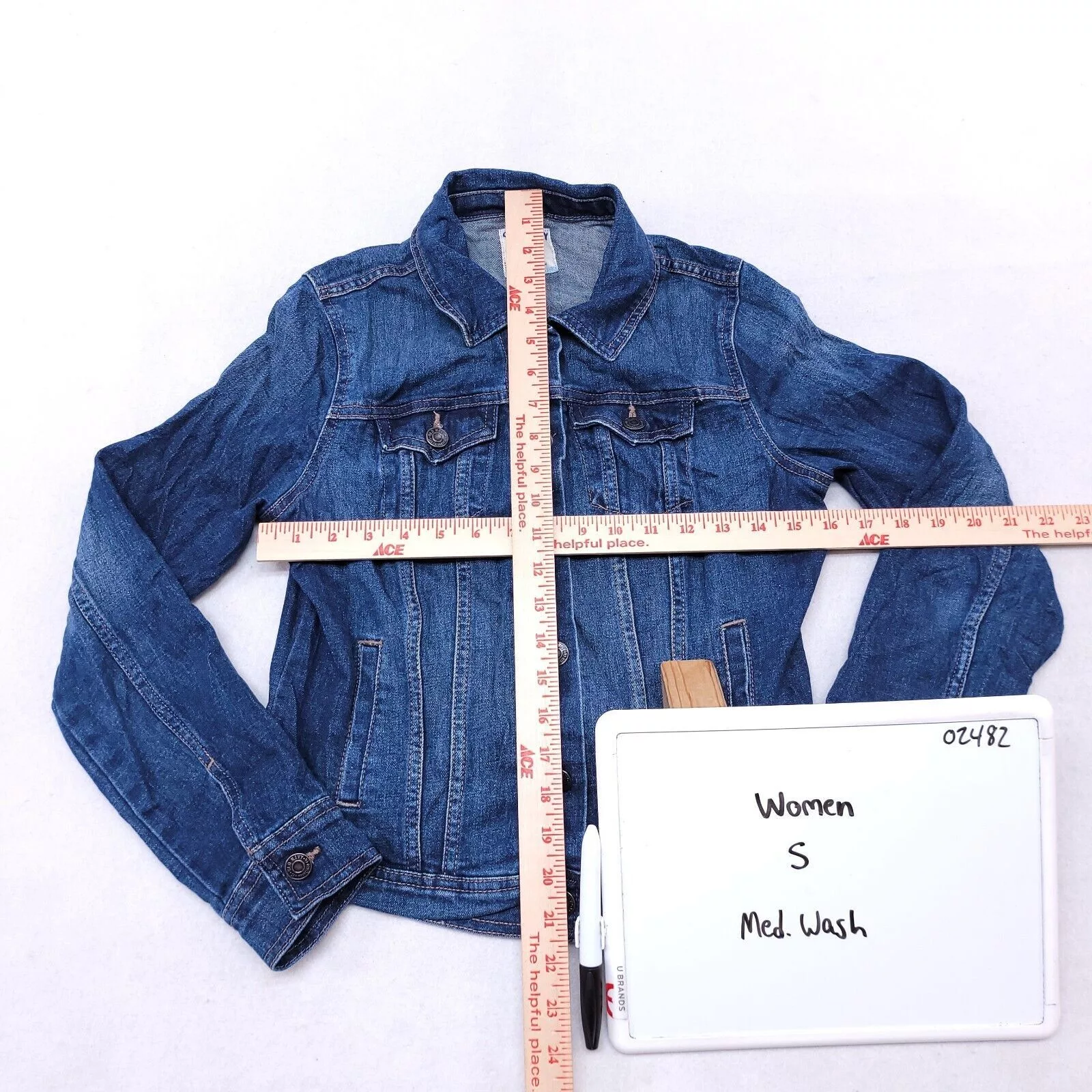 Old Navy Blazers Old Navy Button Up Jean Jacket Womens Size Small S Blue