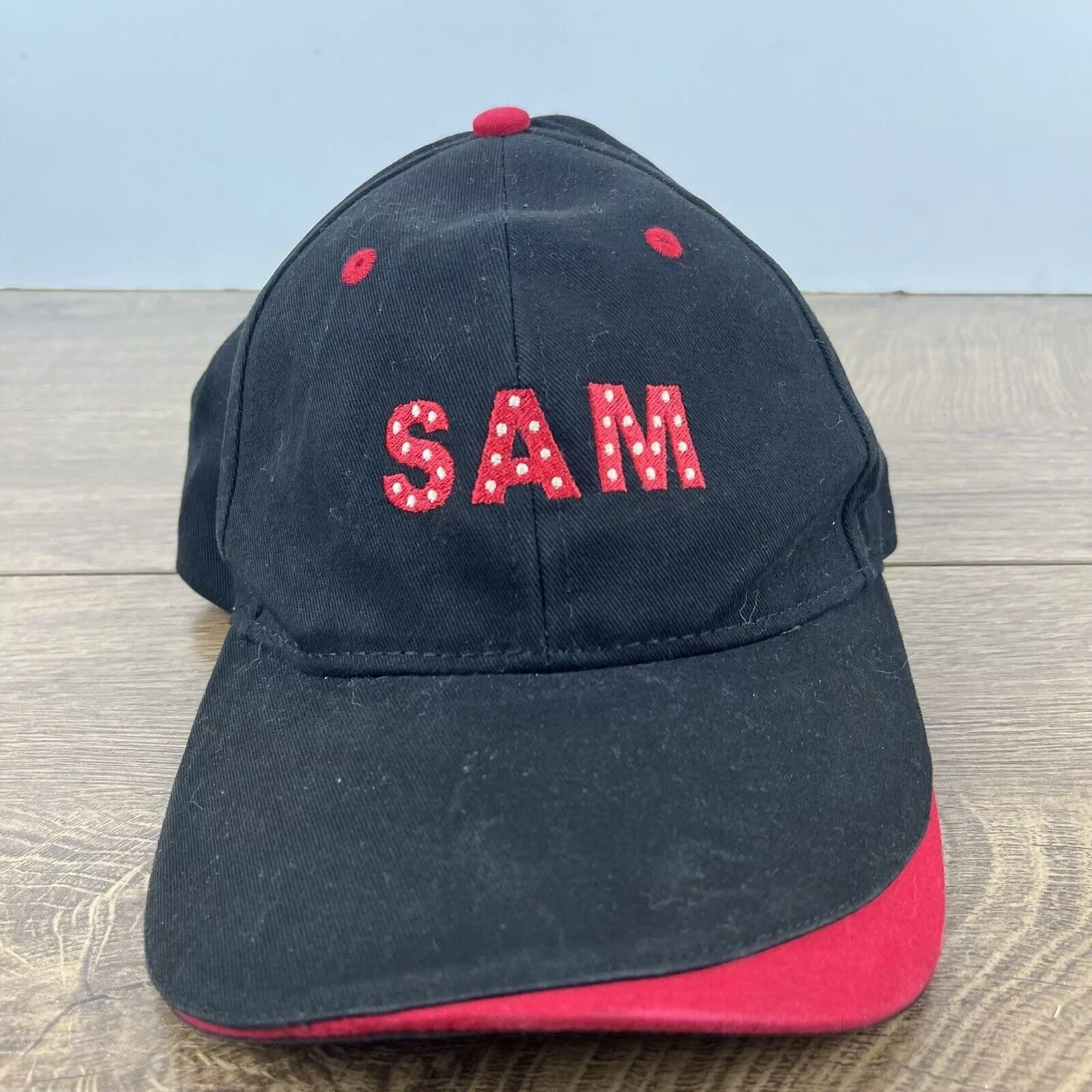 Other Hats Other Sam Hat SAM Baseball Hat Black Hat Adjustable Black Adult Si