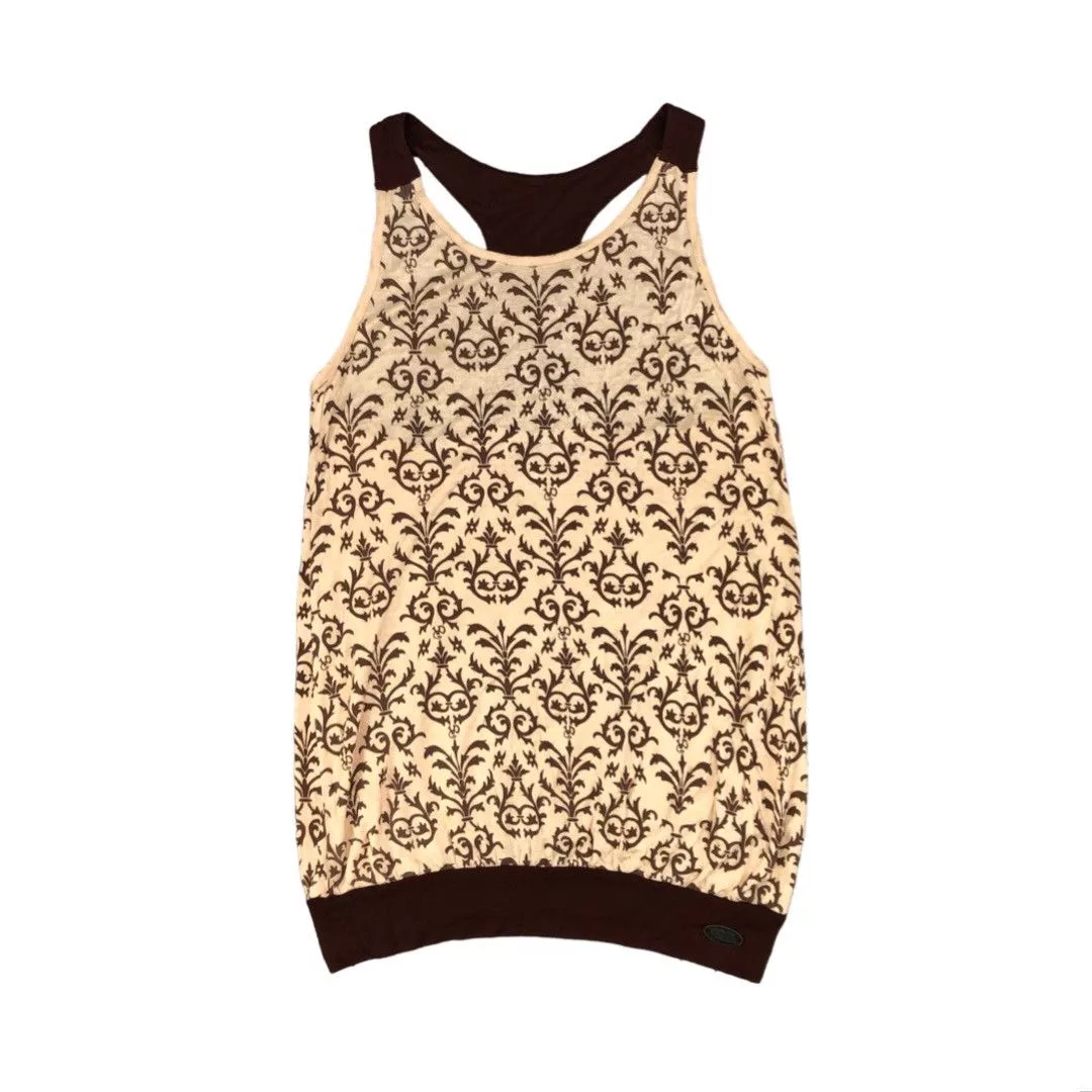 Vintage Tank Tops Vintage × Von Dutch Vintage Von Dutch Printed Tank Beige