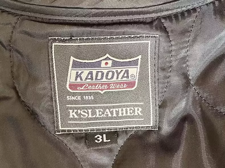 Kadoya Leather Jackets kadoyaStraight-pull collar leather coat Black
