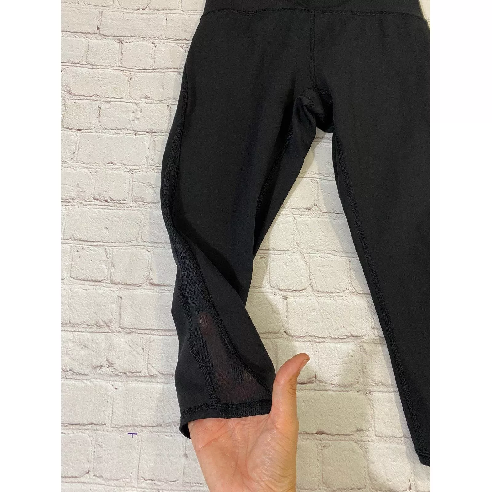 Black lululemon leggings size 4