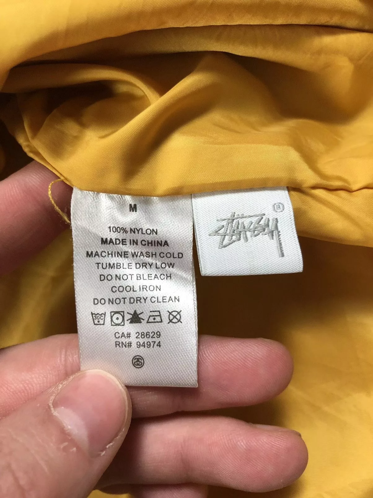 Stussy Light Jackets Stussy anorak jacket Yellow