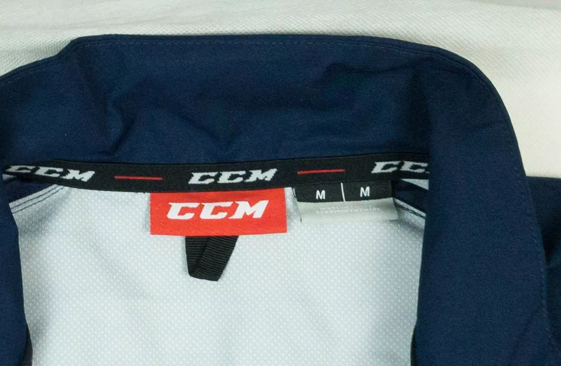 Ccm Light Jackets CCM TRAINING ZIP TRACK JACKET ICE HOCKEY VANTAR SIZE M Blue