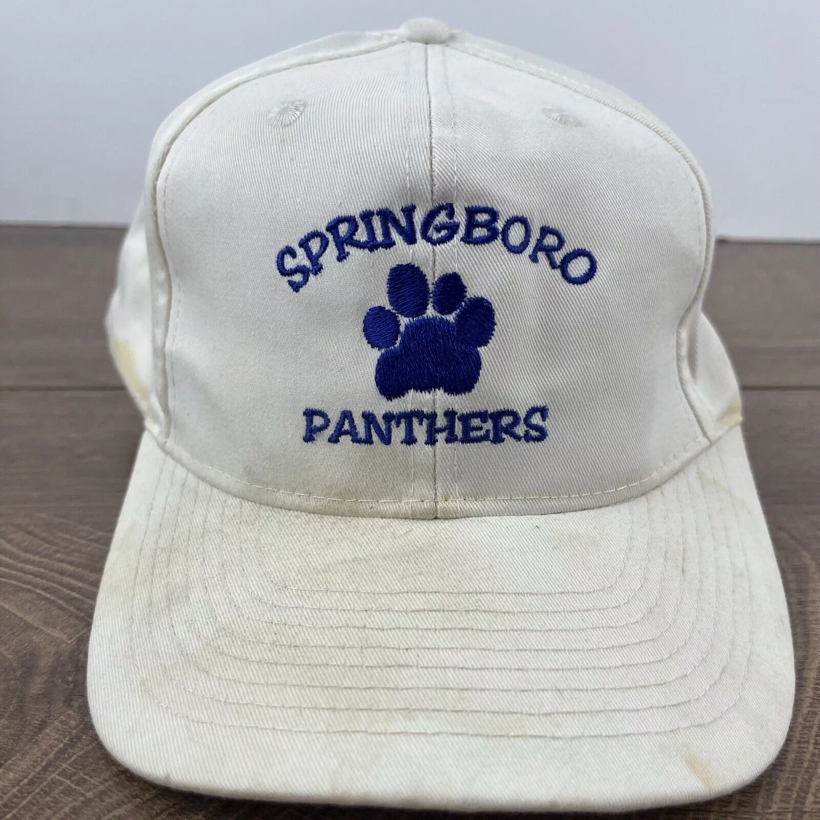 Other Hats Other Springboro Panthers Hat White Cap Hat Springboro Adjustable