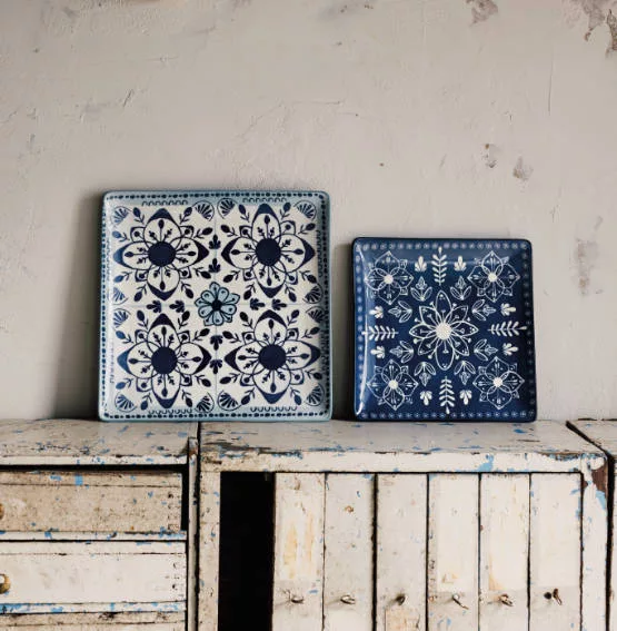 Porto Stamped Plate 8 Inch